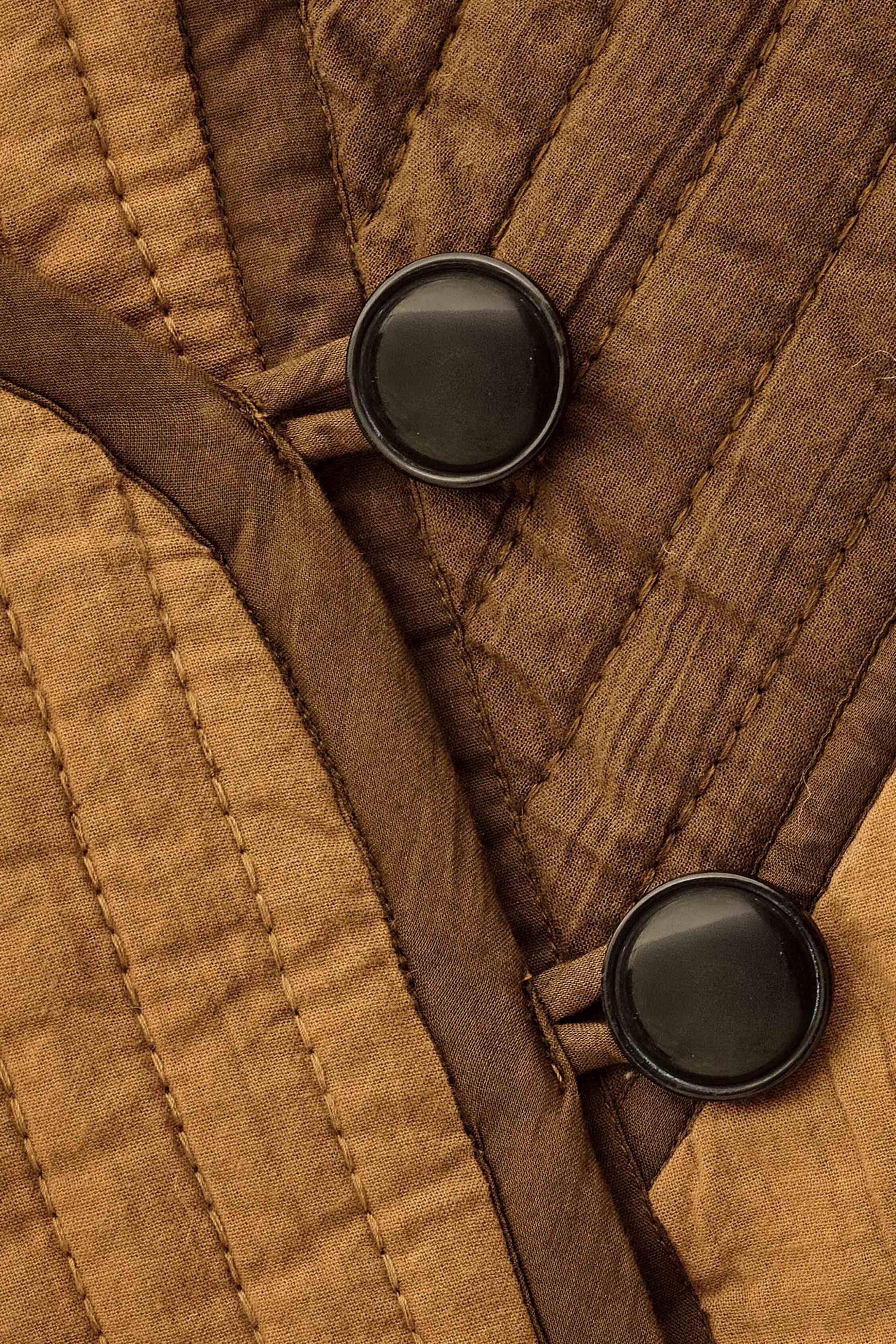 Asymmetric Pocket Jacket Cisca Brown