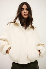 Elegant Bomber Jacket Vito Off-White