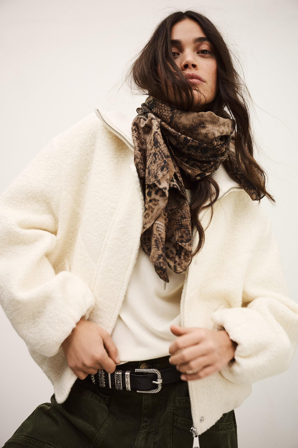 Elegant Bomber Jacket Vito Off-White