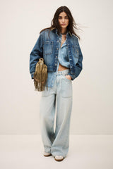 Cropped Denim Jacket Vigilio Blue
