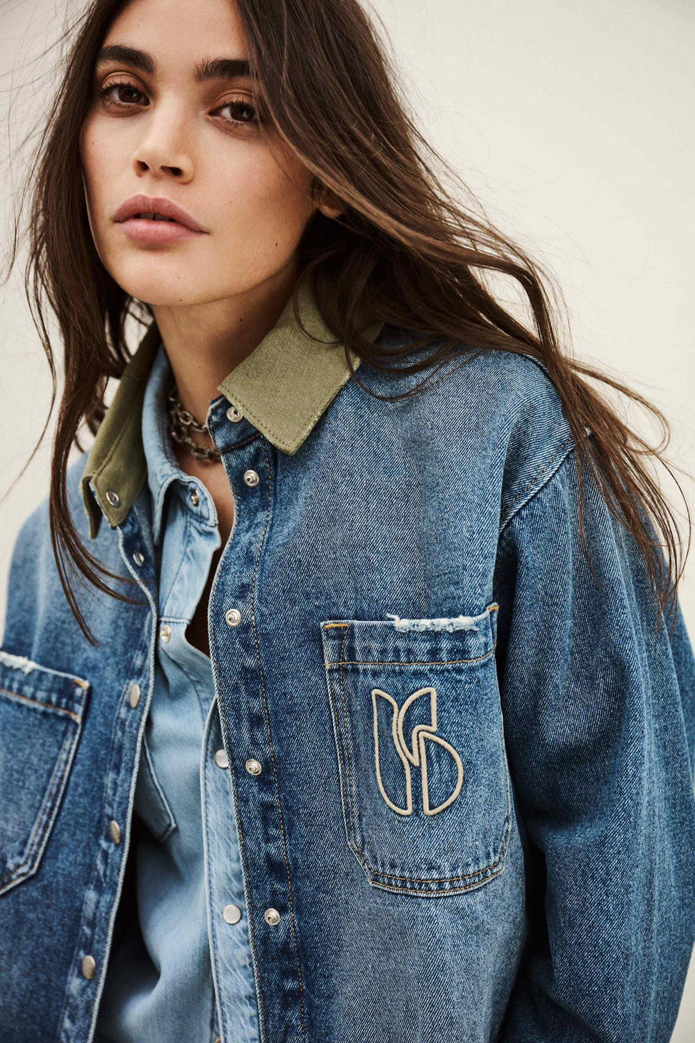 Cropped Denim Jacket Vigilio Blue