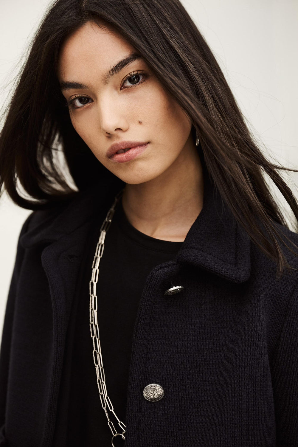 Cropped Fitted Jacket Beradith Blue
