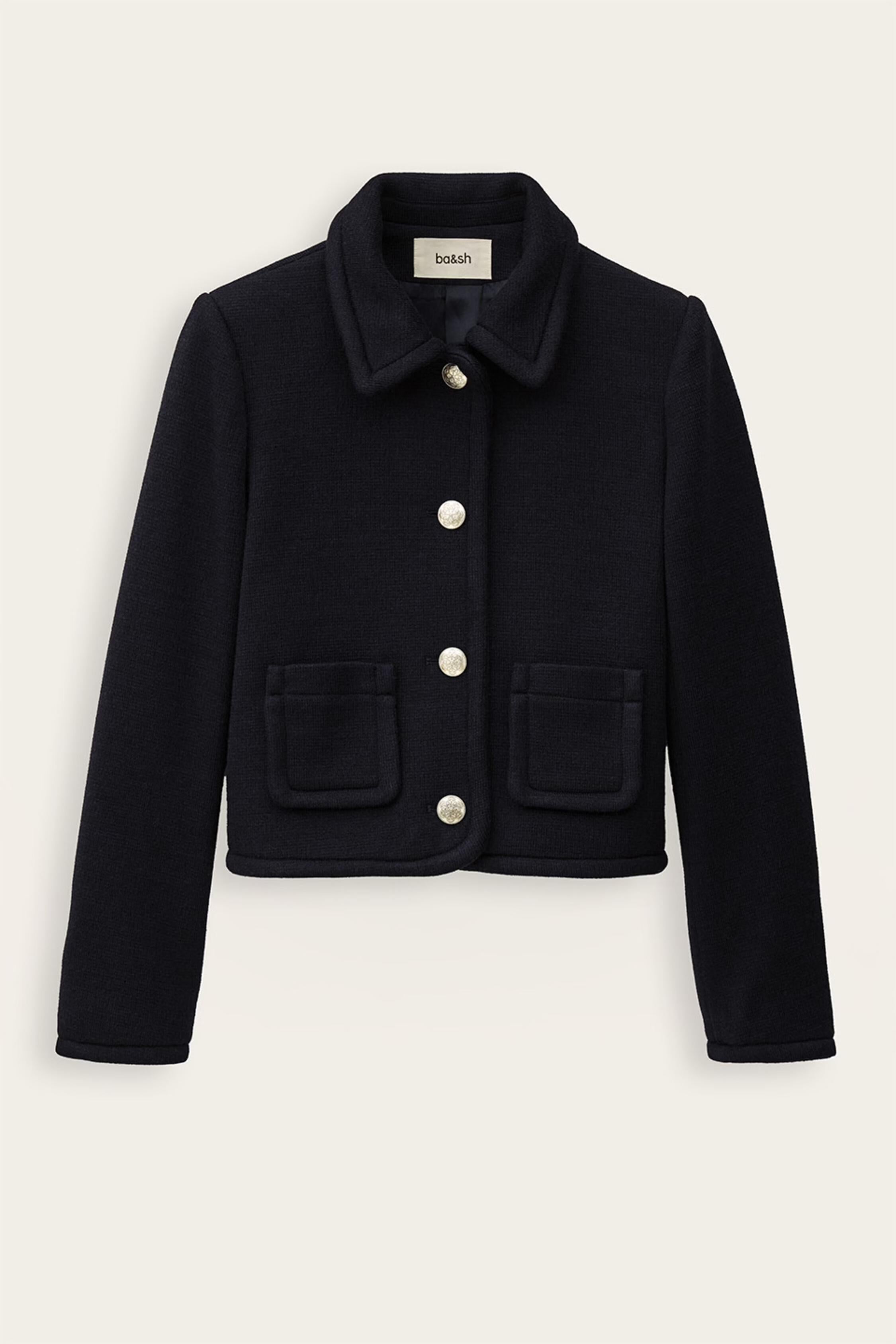 Cropped Fitted Jacket Beradith Blue