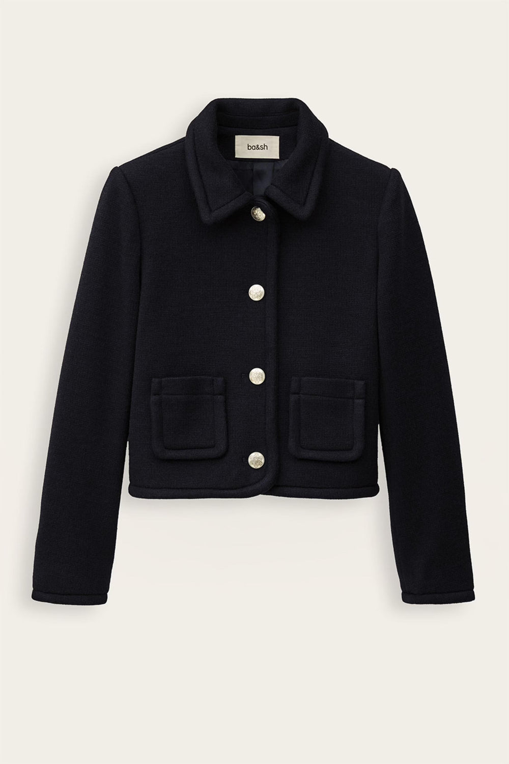 Cropped Fitted Jacket Beradith Blue