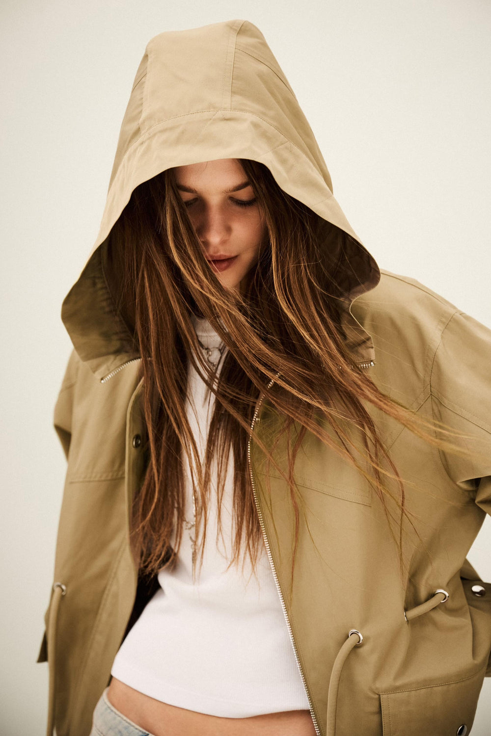 Long Belted Parka Ilio Brown