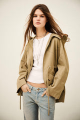 Long Belted Parka Ilio Brown