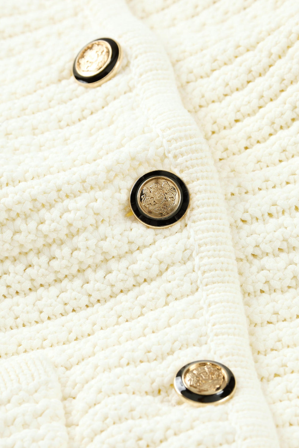 Decorative Knit Cardigan Gaspard Off-White