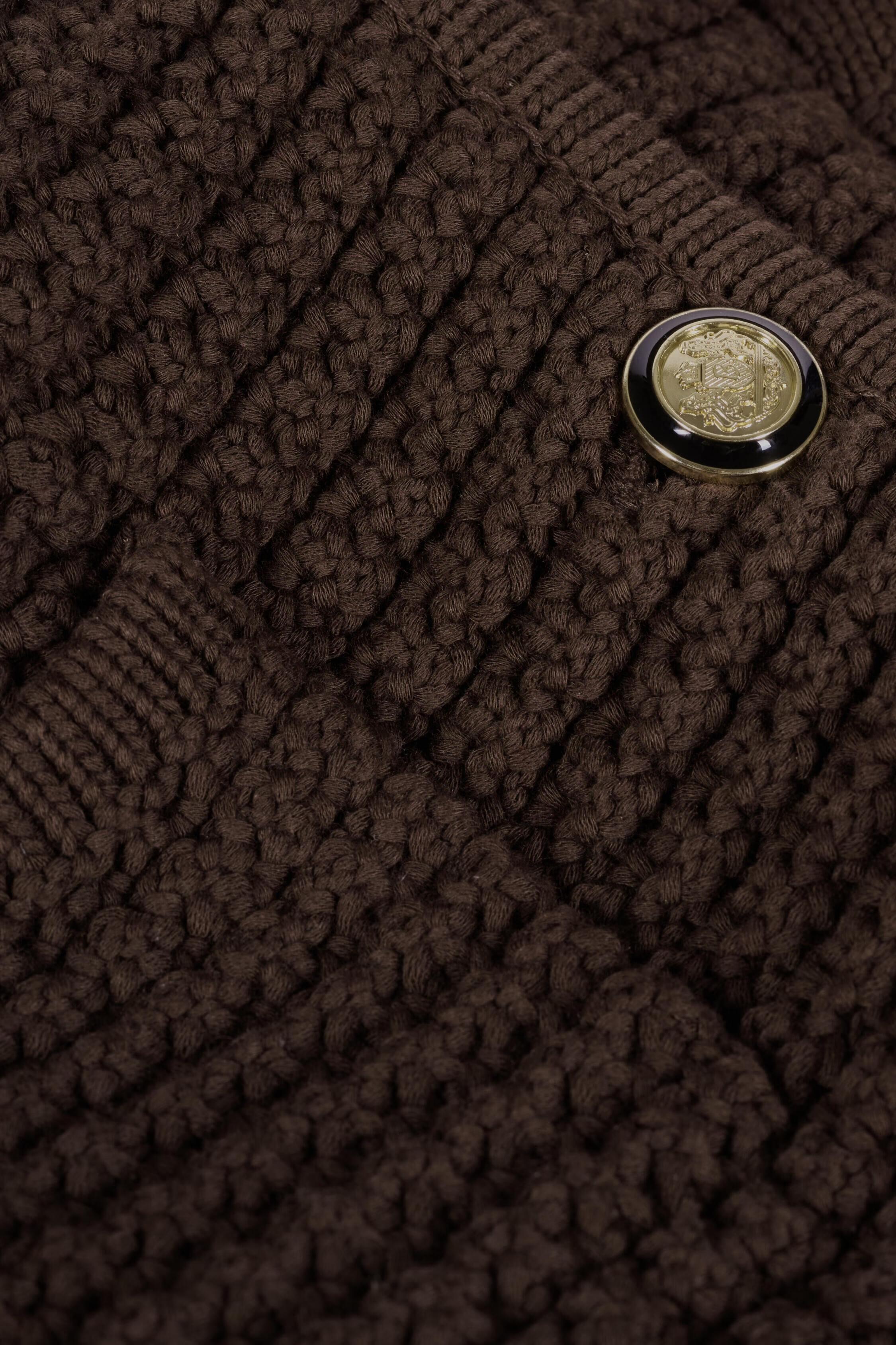 Long-Sleeved Cardigan Gaspard Brown