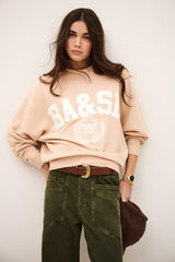 Patterned Cotton Sweatshirt Benjamin Beige