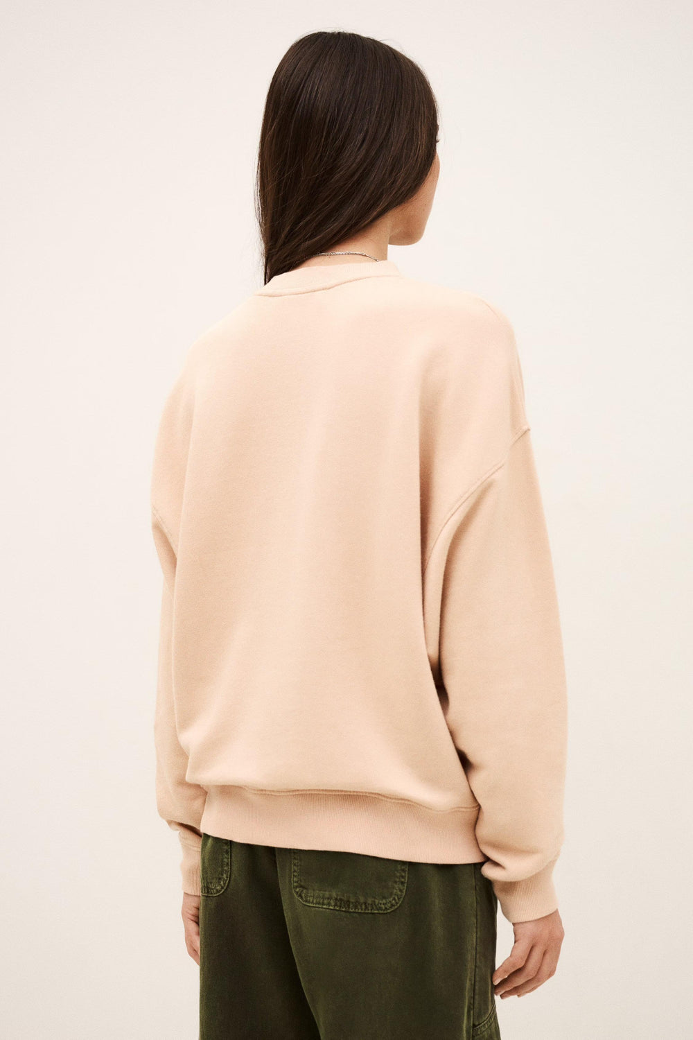 Patterned Cotton Sweatshirt Benjamin Beige