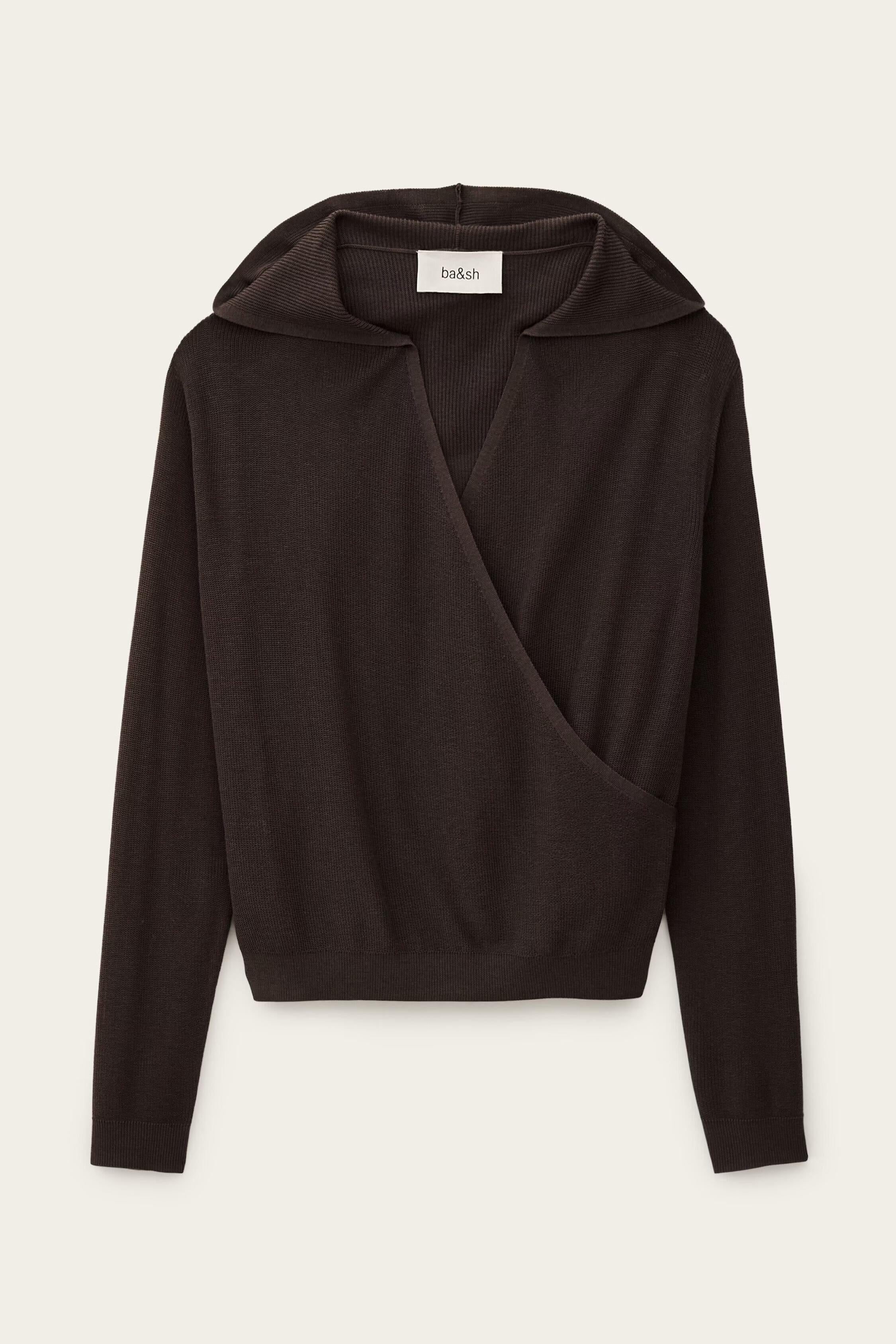Wrap Sweater Beline Brown
