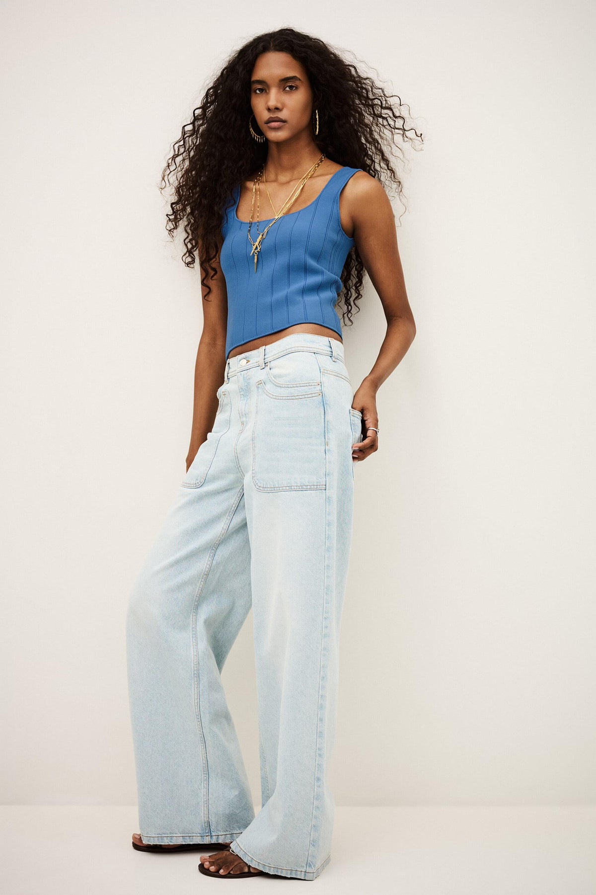Knit Top Chila Blue