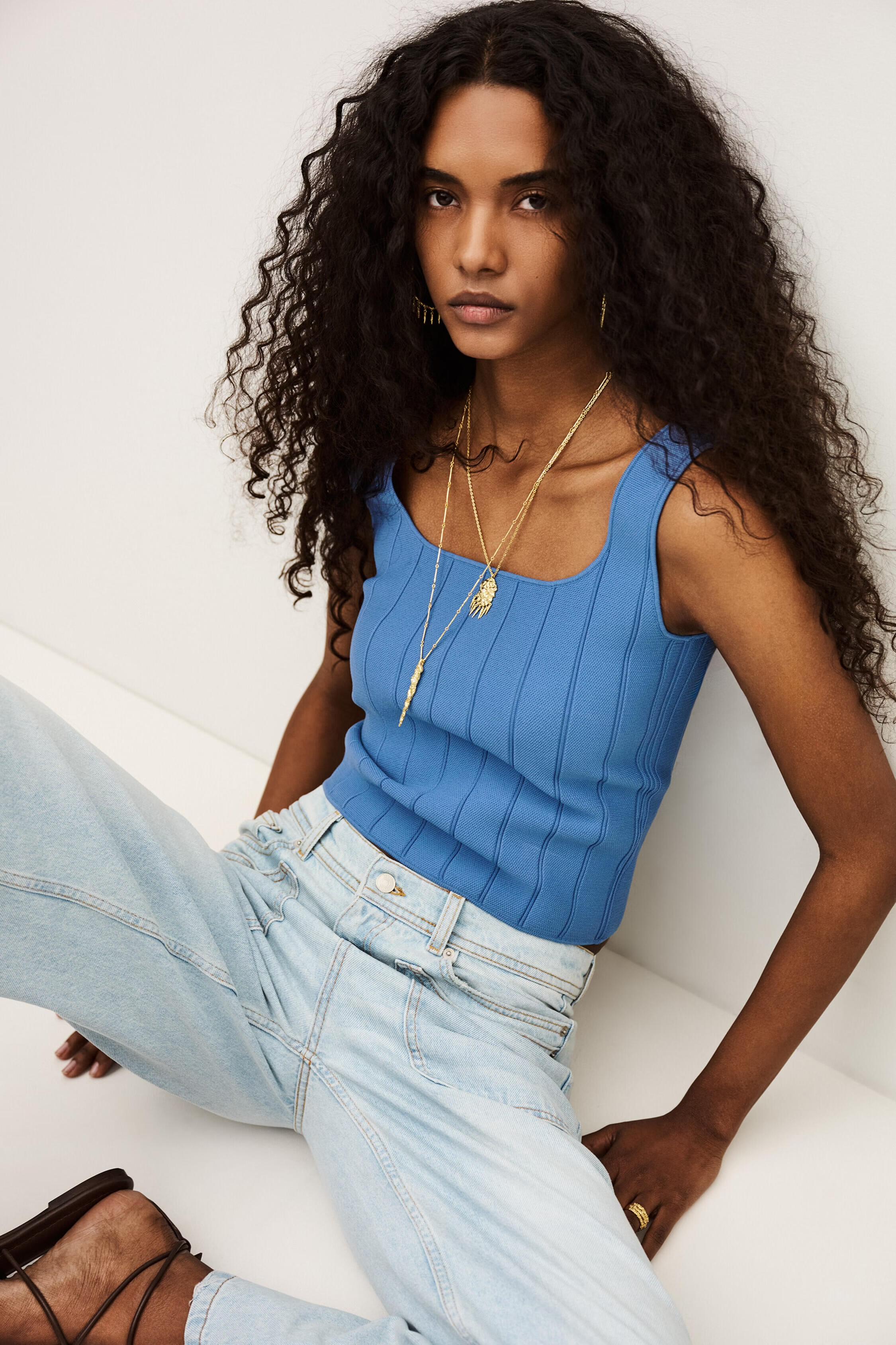 Knit Top Chila Blue