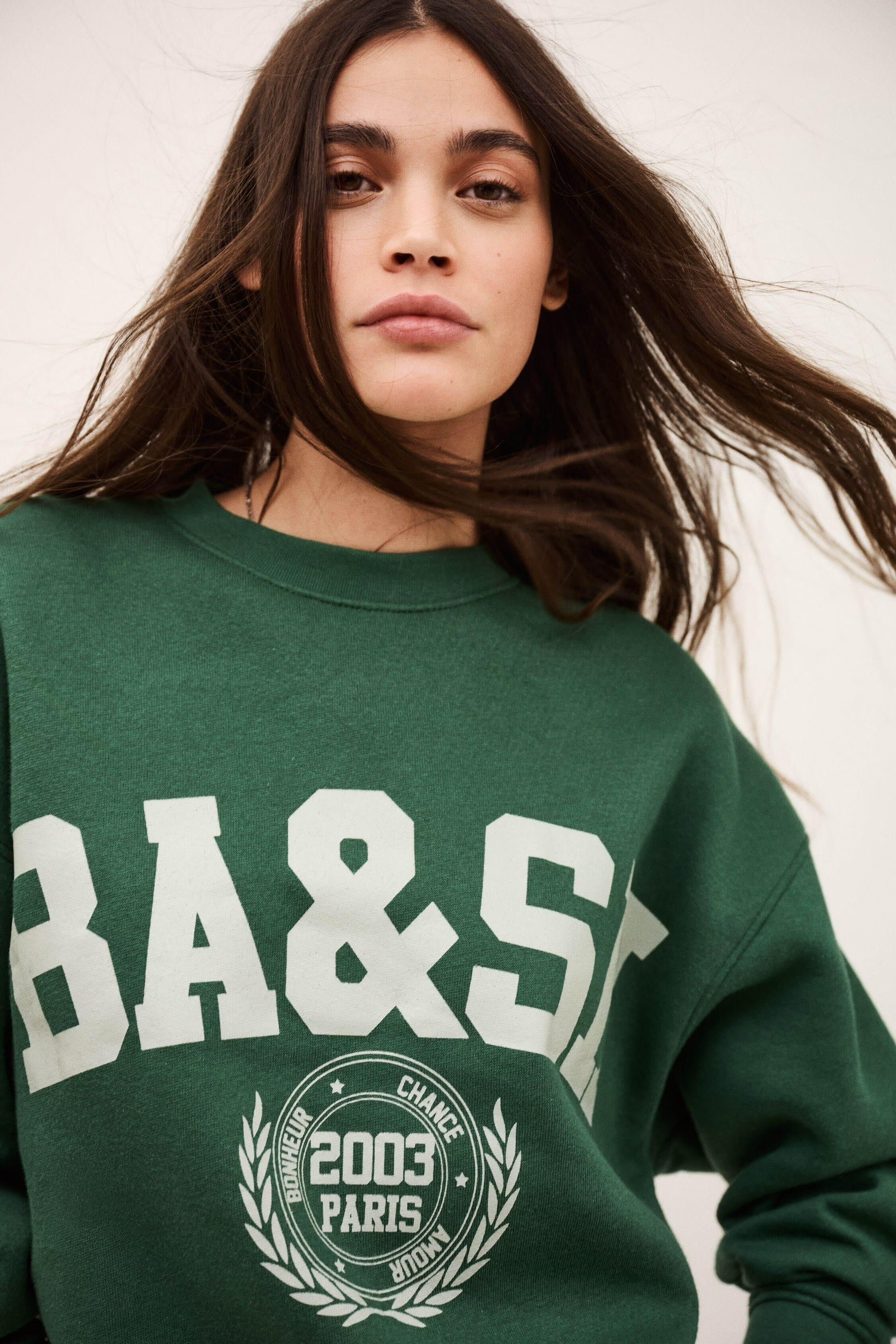 Round-Neck Sweatshirt Fenja Green