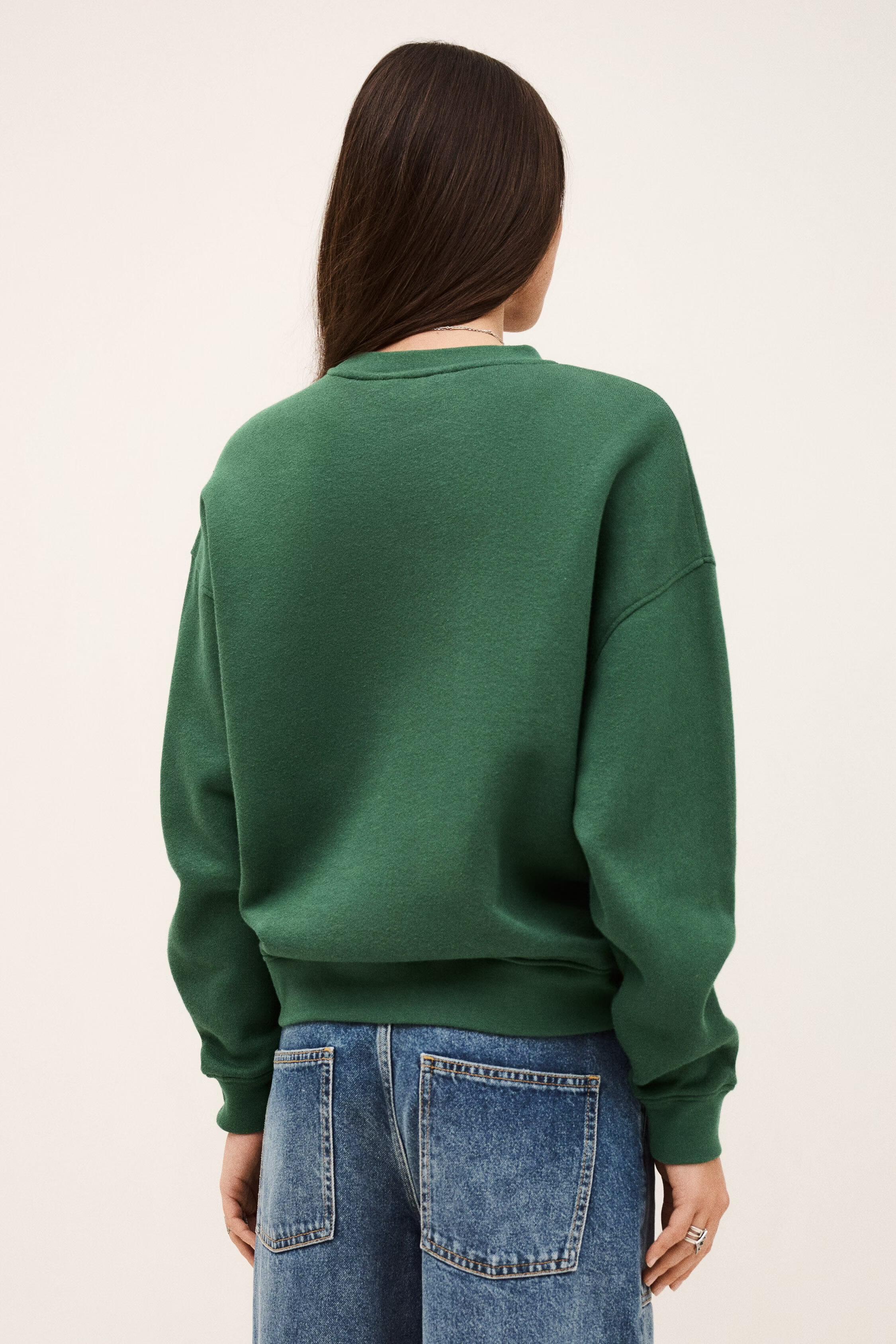 Round-Neck Sweatshirt Fenja Green