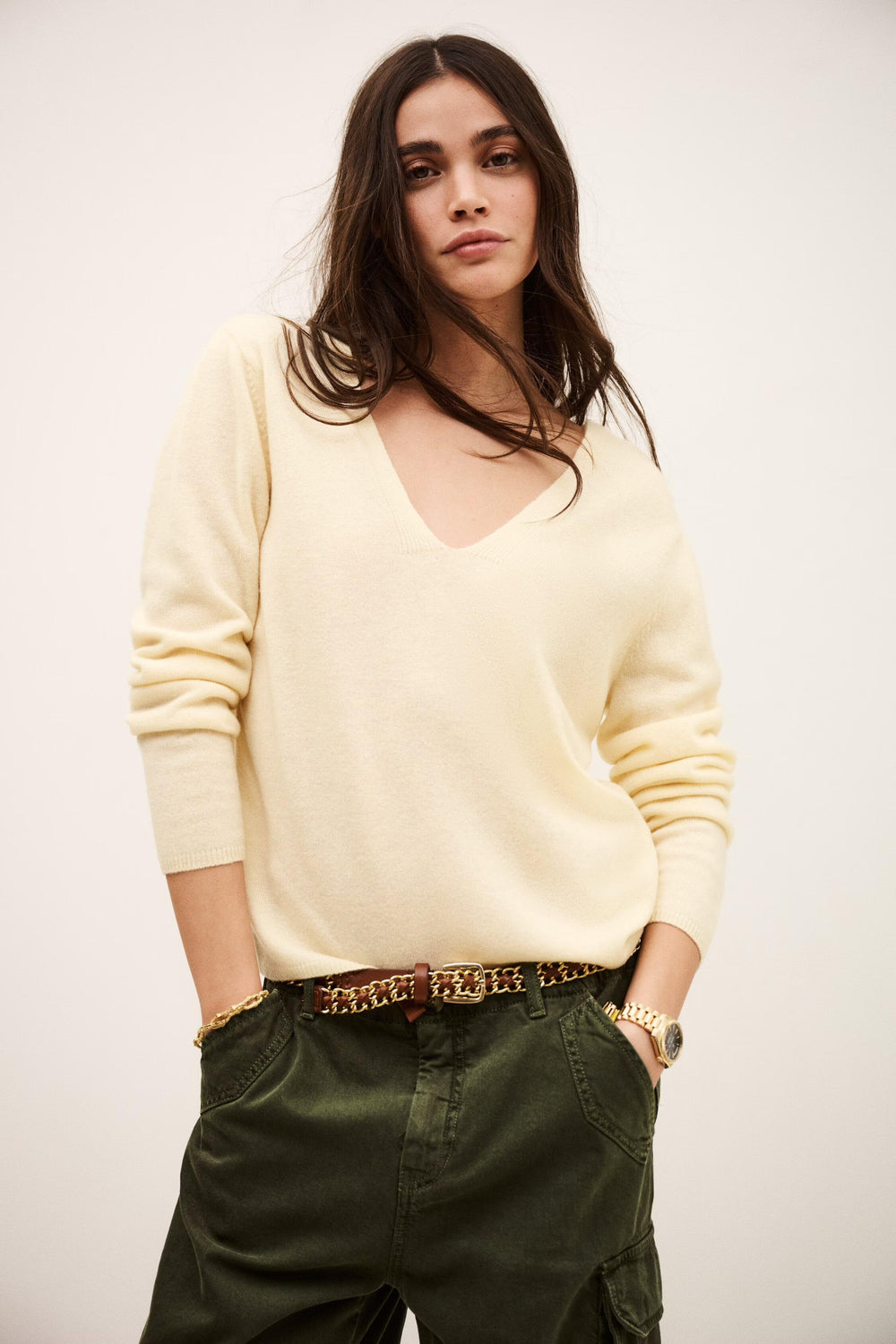 Timeless Wool Sweater Sollene Yellow