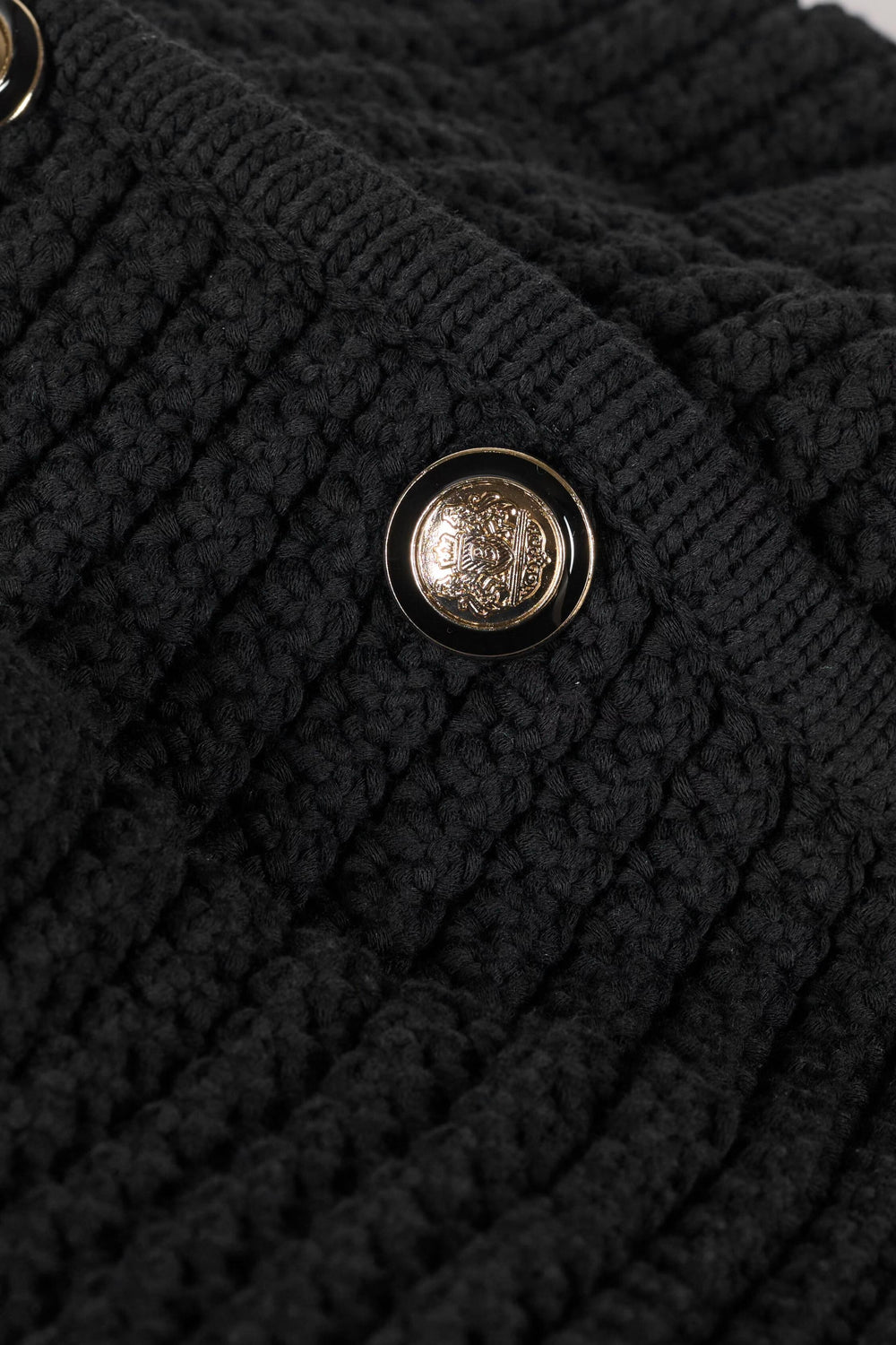 Decorative Knit Cardigan Gaspard Black