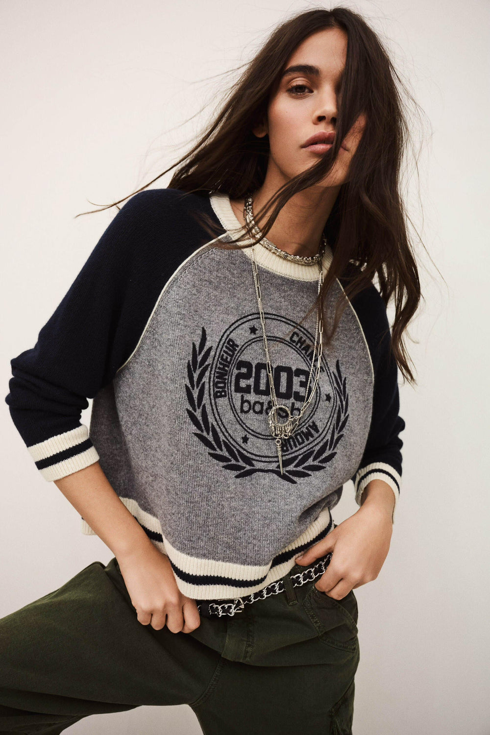 Cashmere Sports Sweater Collette Blue