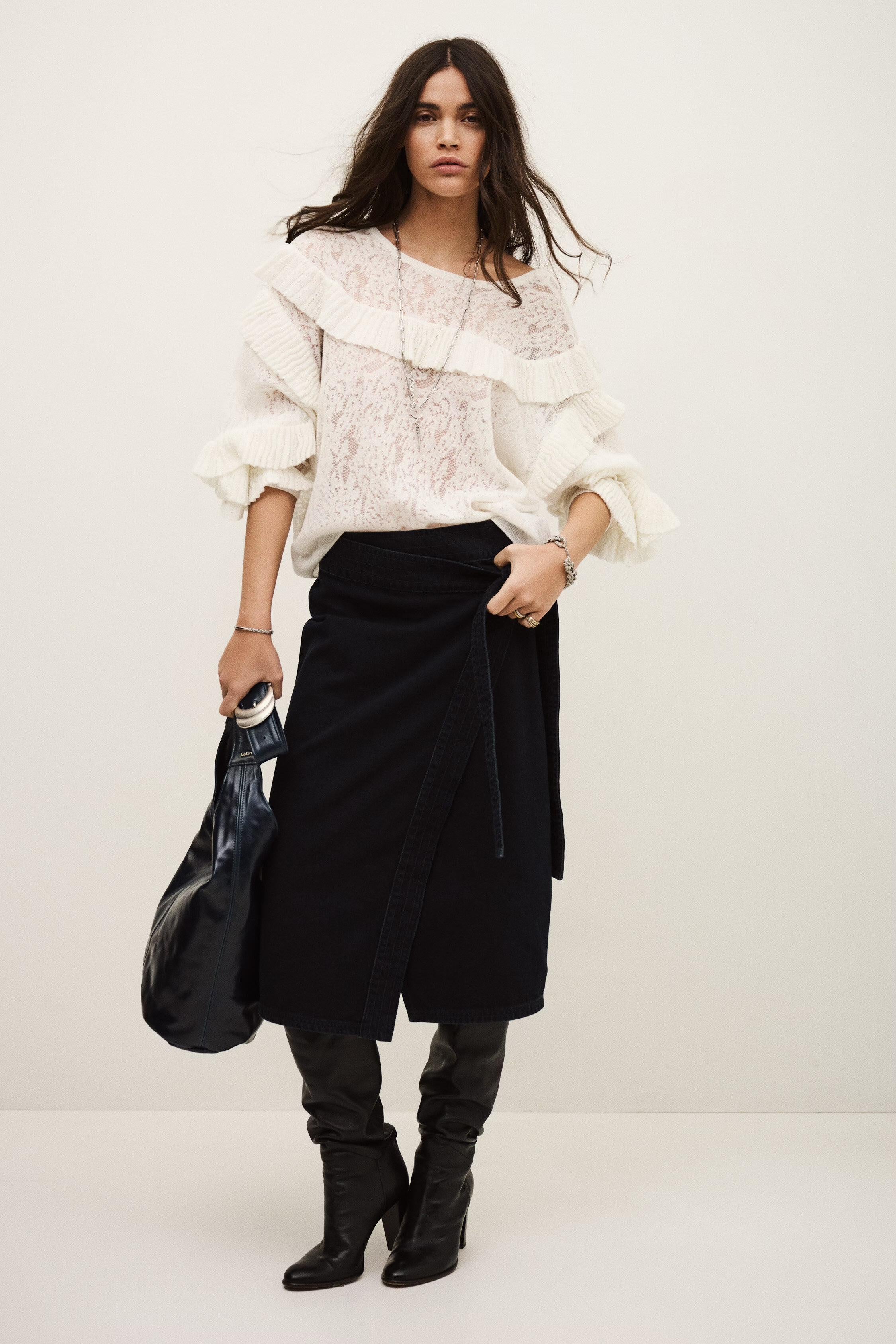 Oversize Lace Sweater Lucas Off-White