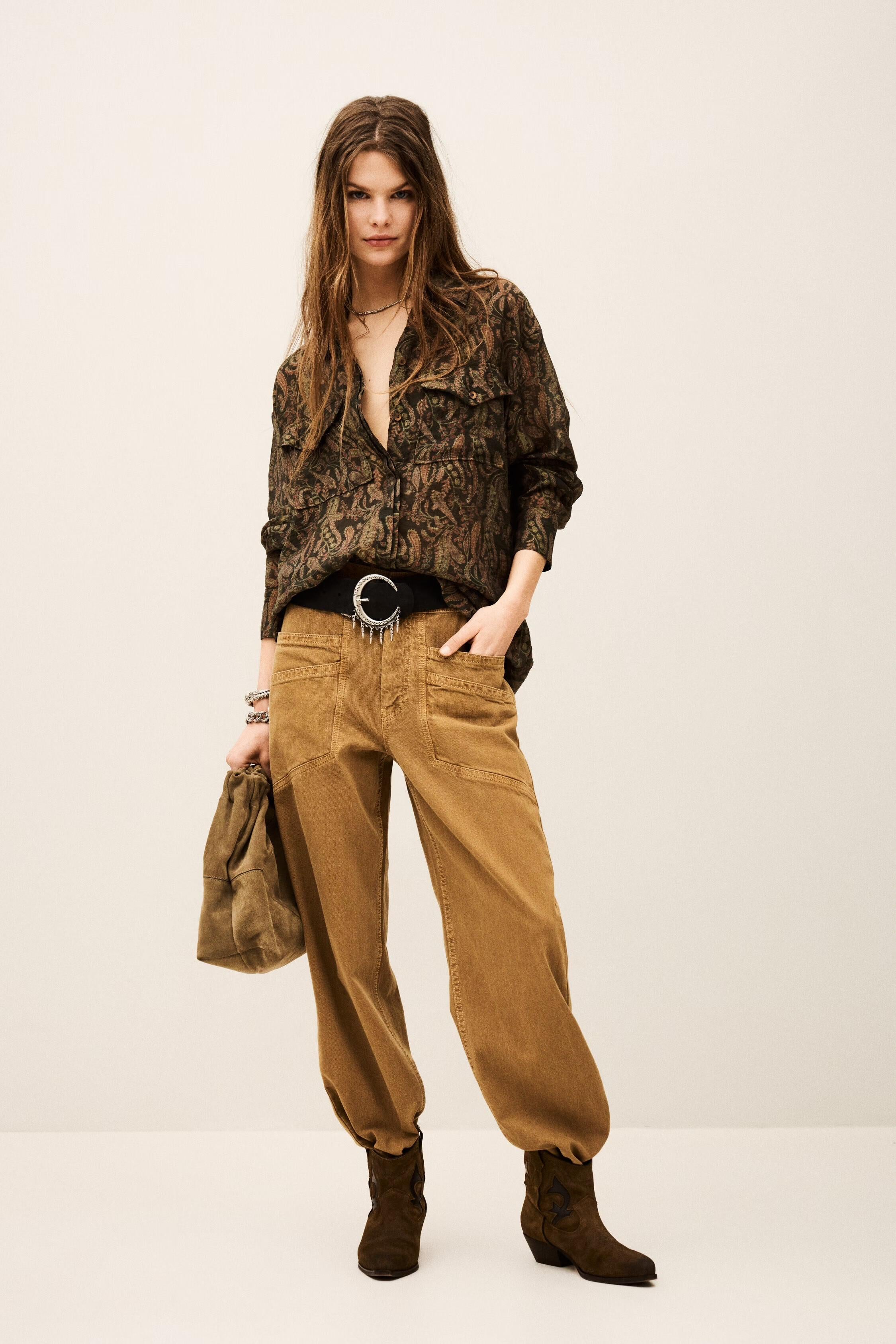 Bohemian Oversize Shirt Tao Green