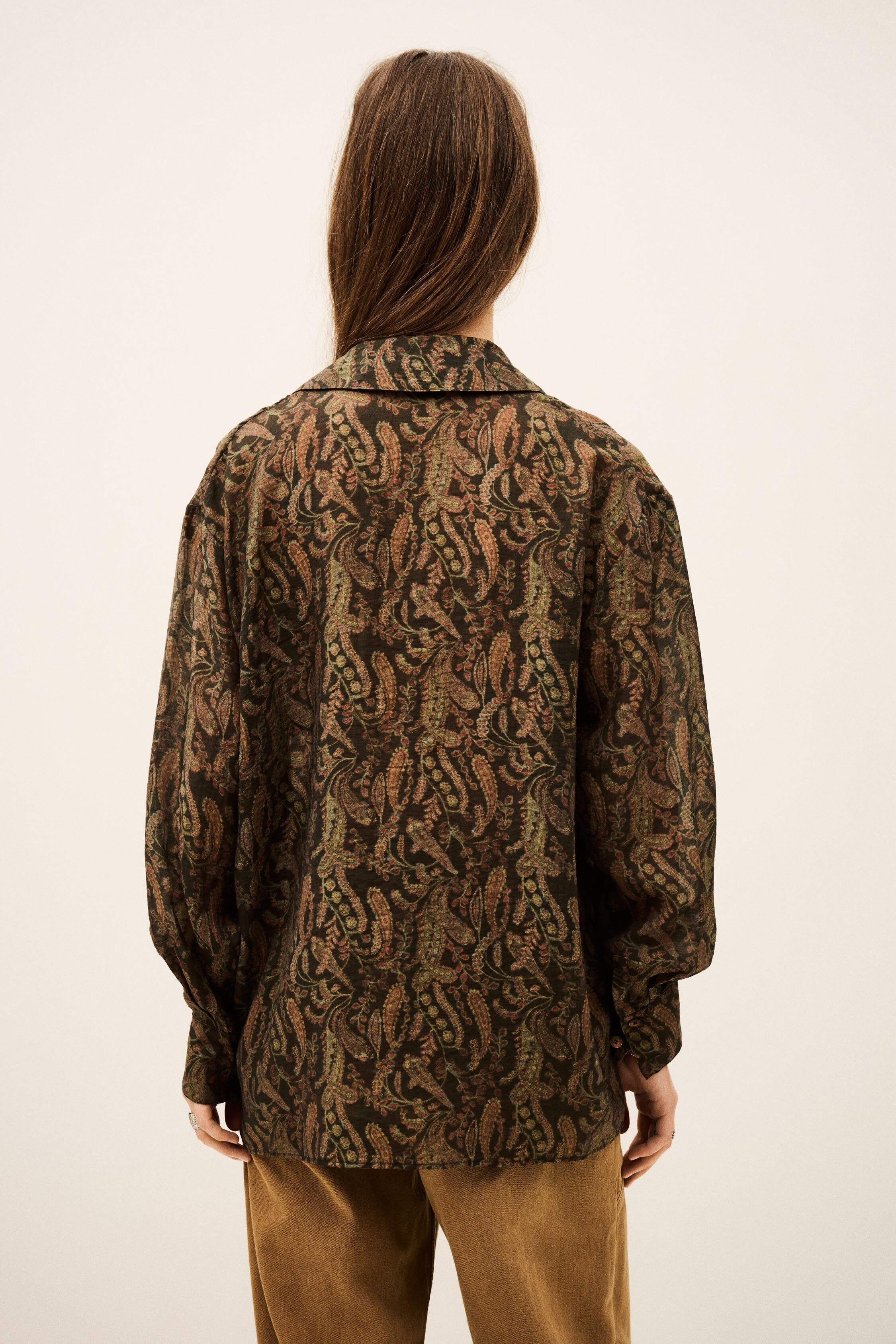 Bohemian Oversize Shirt Tao Green