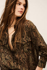 Bohemian Oversize Shirt Tao Green