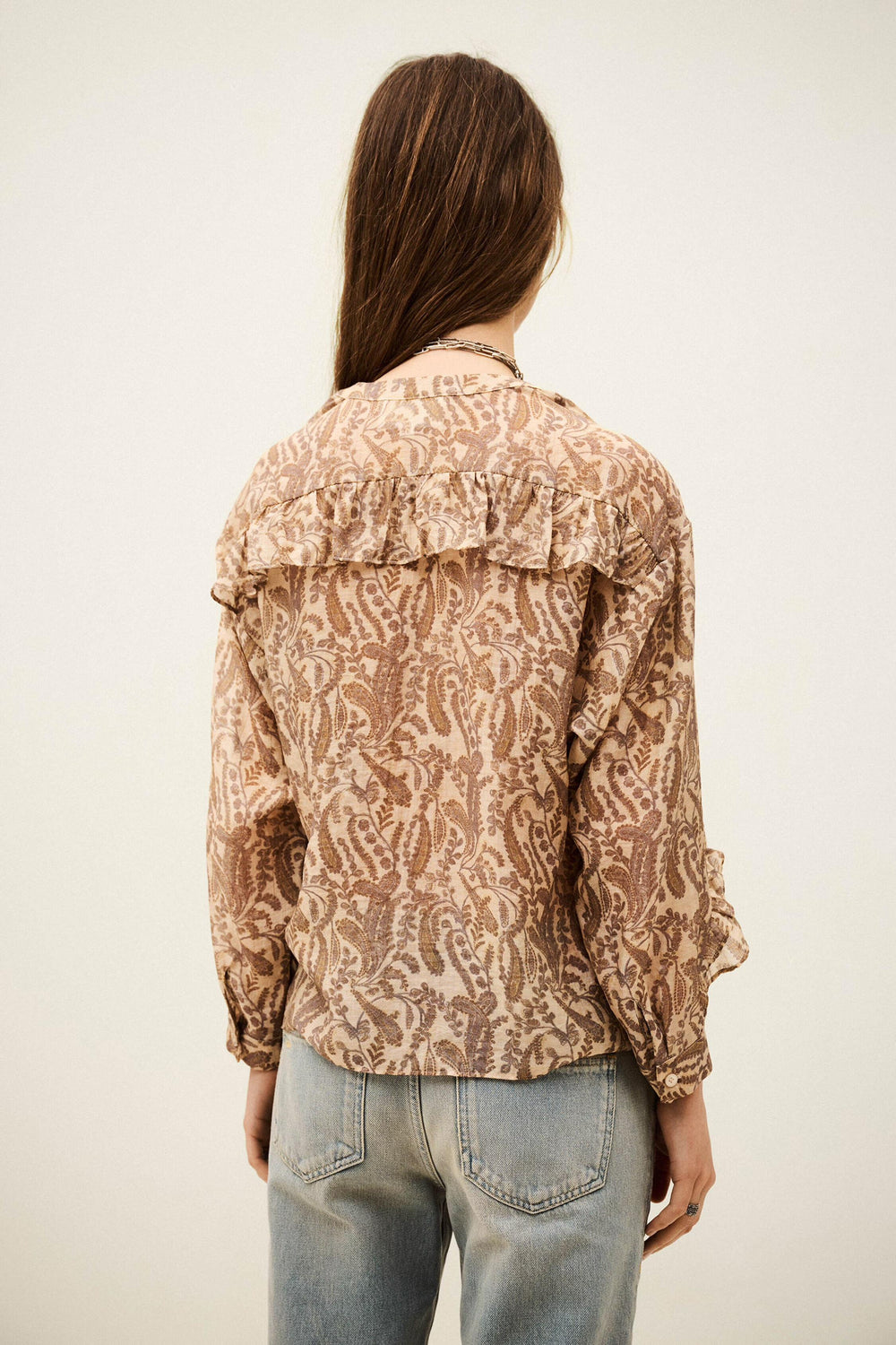 Classic Ruffle Shirt Tunella Off-White