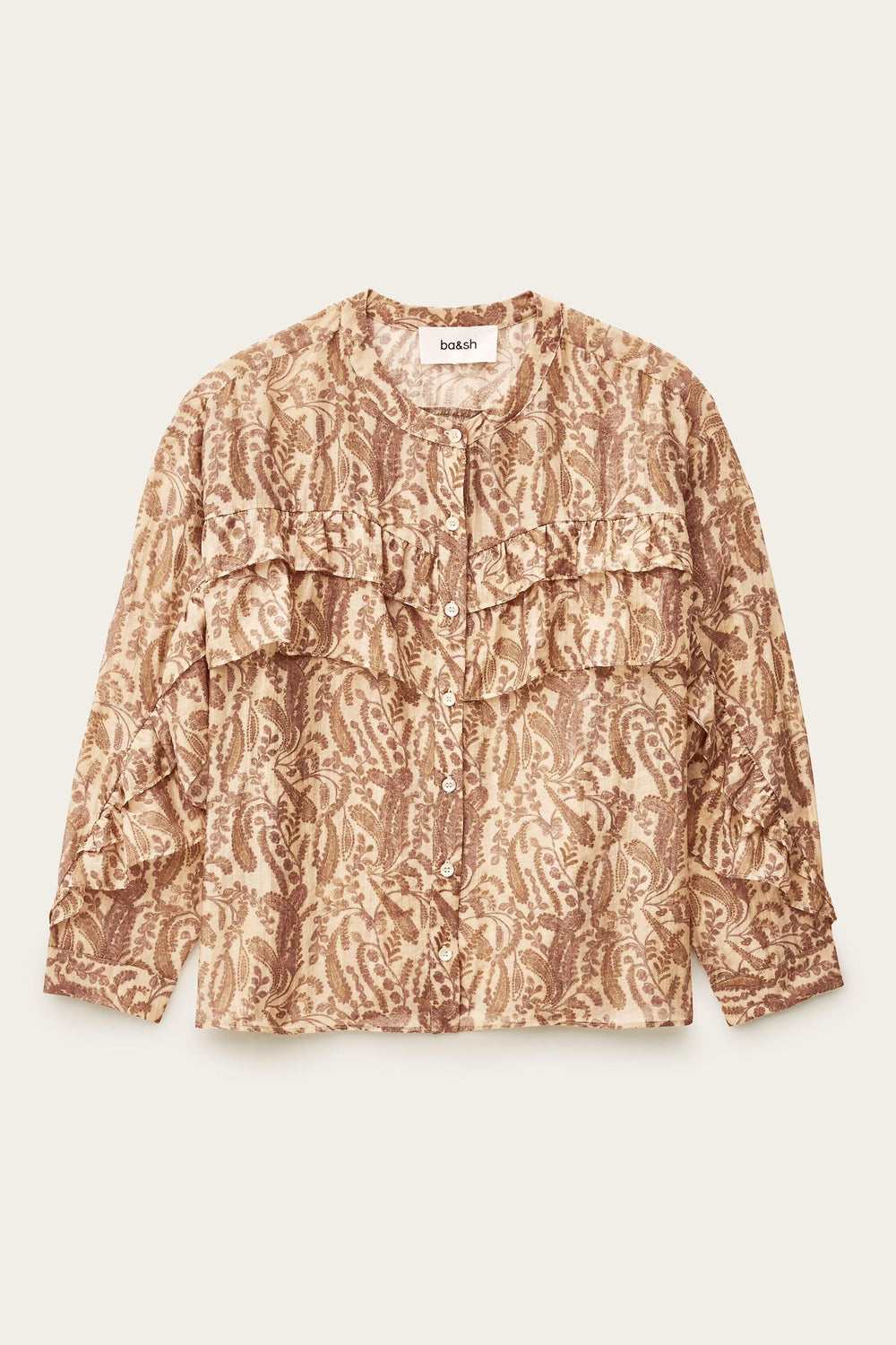 Classic Ruffle Shirt Tunella Off-White