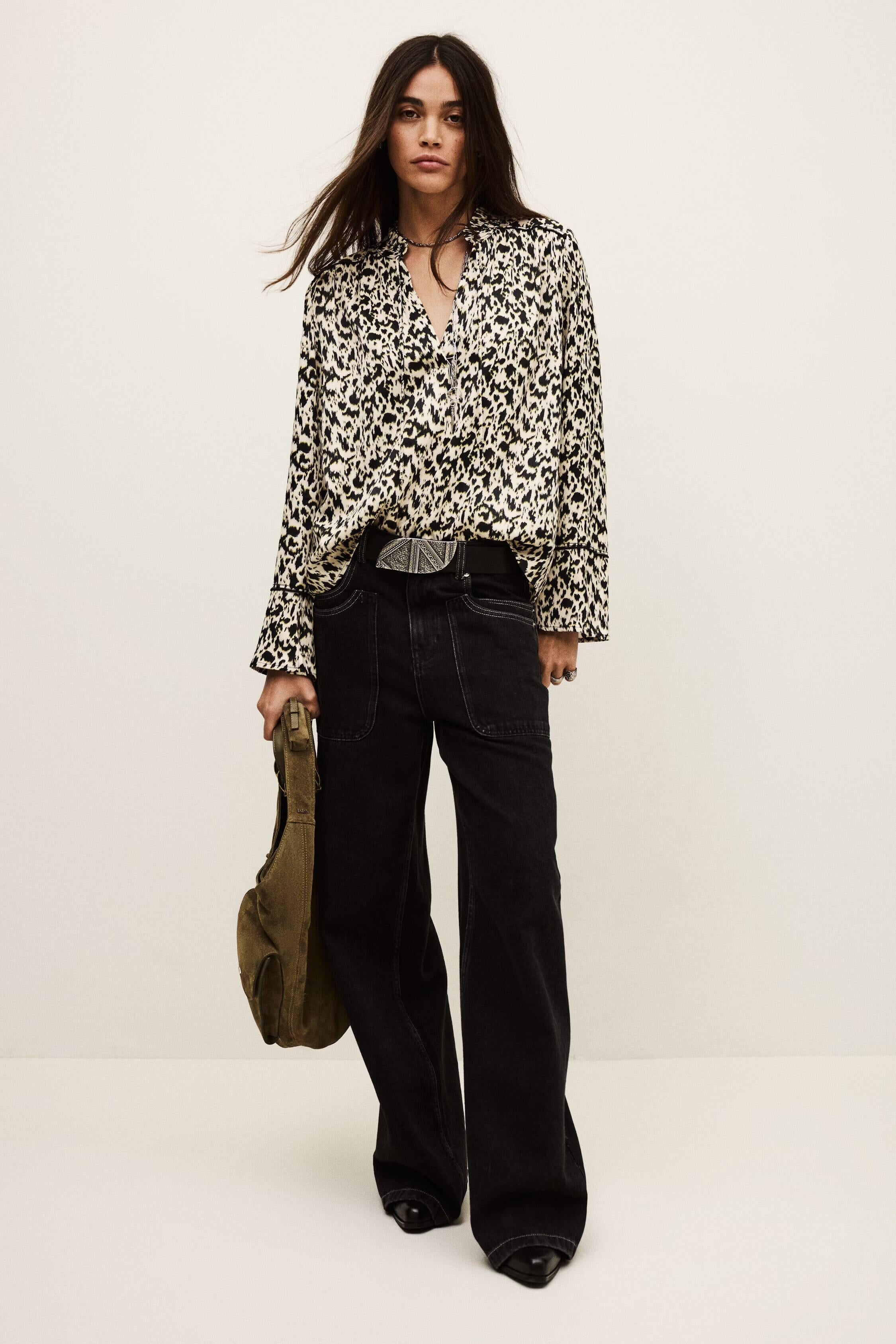 Long Patterned Blouse Pia Off-White