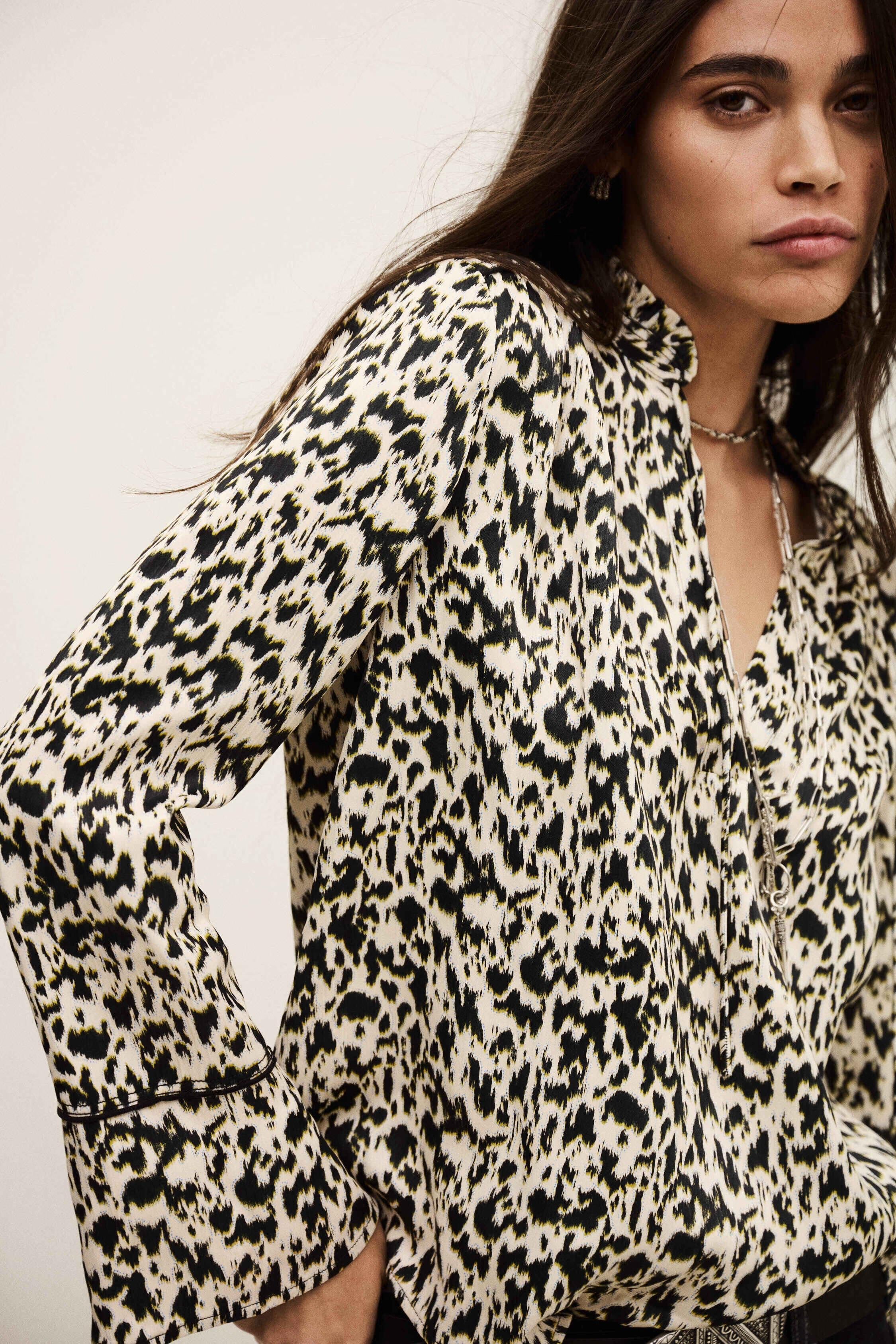 Long Patterned Blouse Pia Off-White