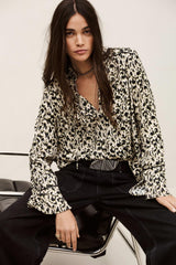 Long Patterned Blouse Pia Off-White