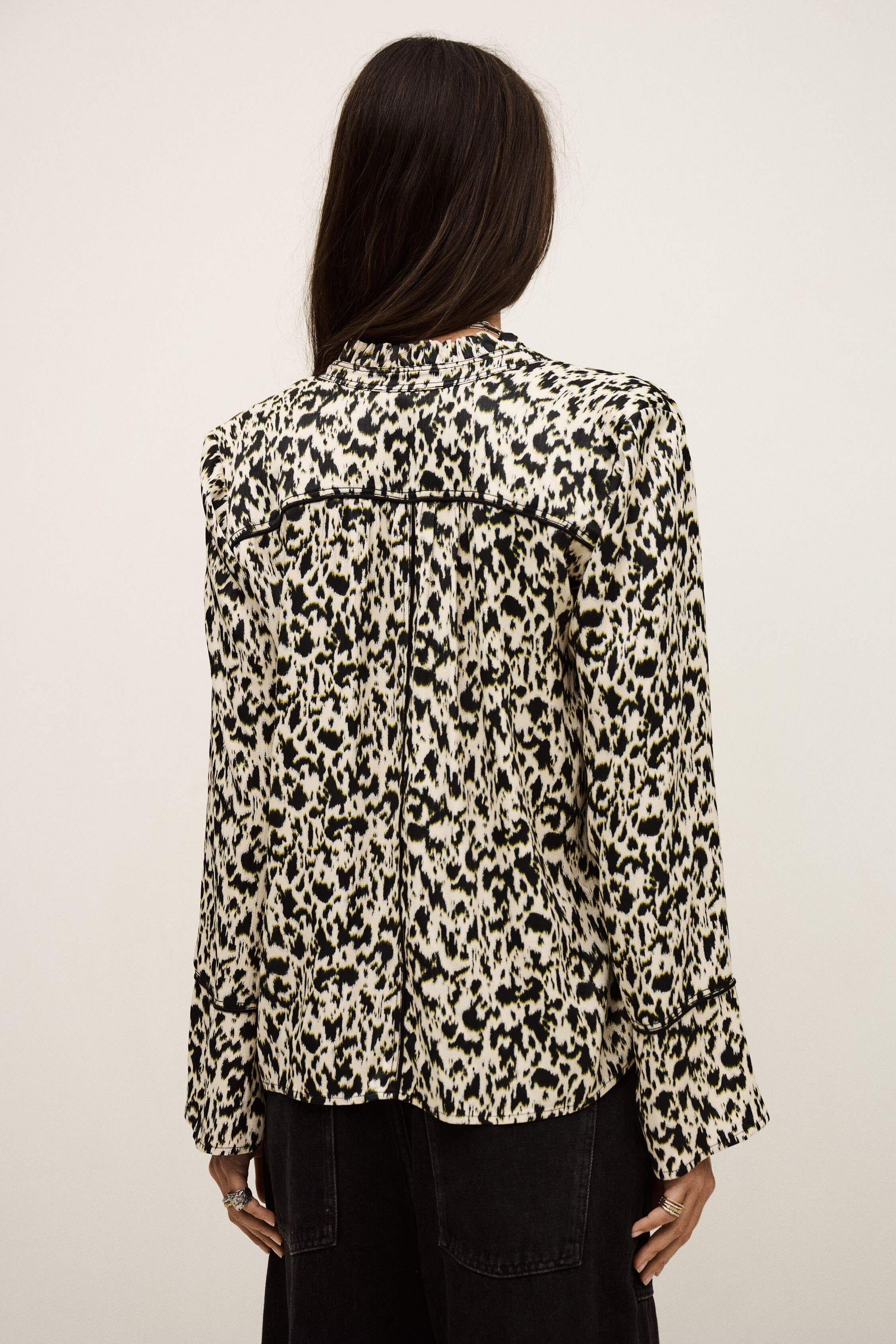 Long Patterned Blouse Pia Off-White