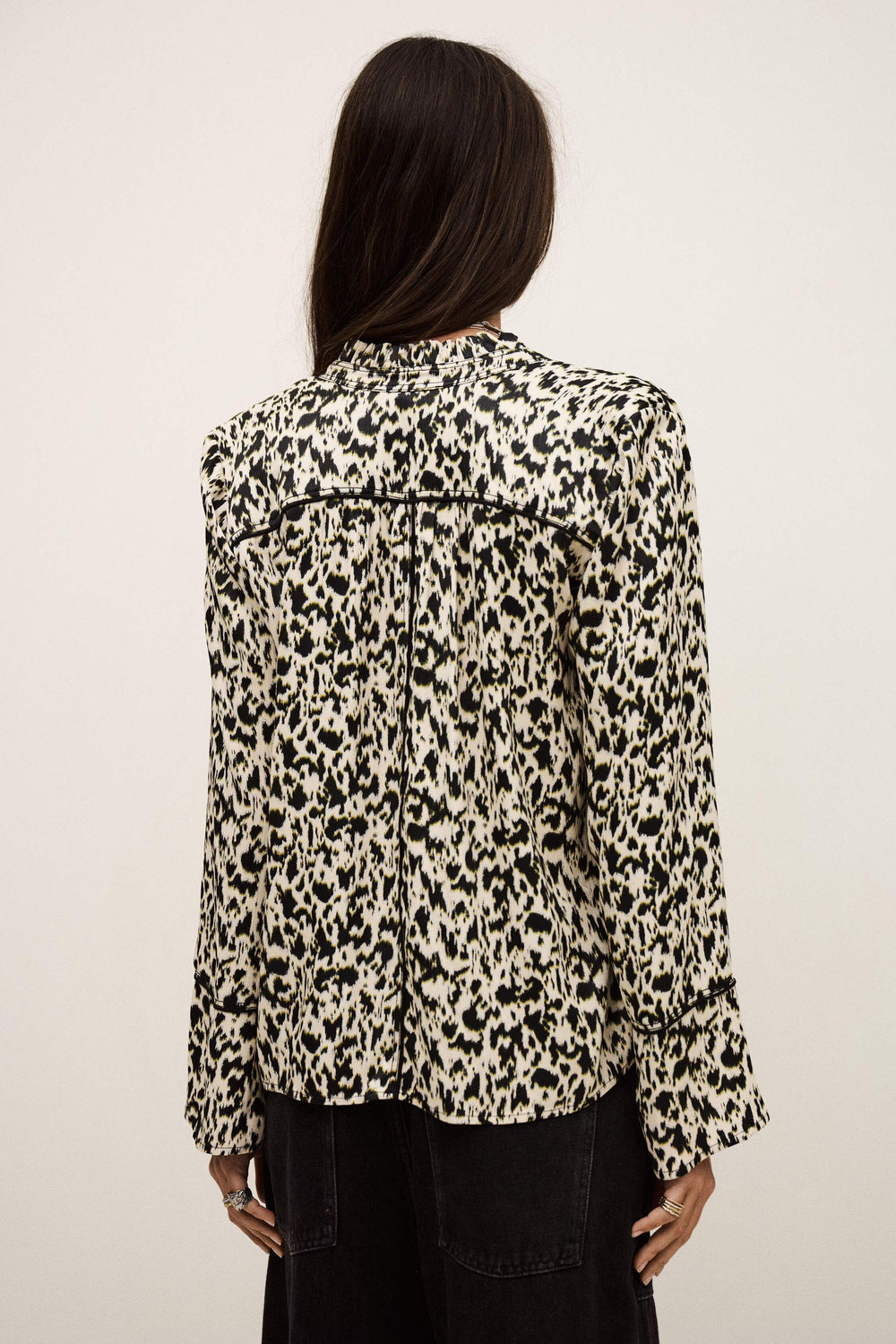 Long Patterned Blouse Pia Off-White