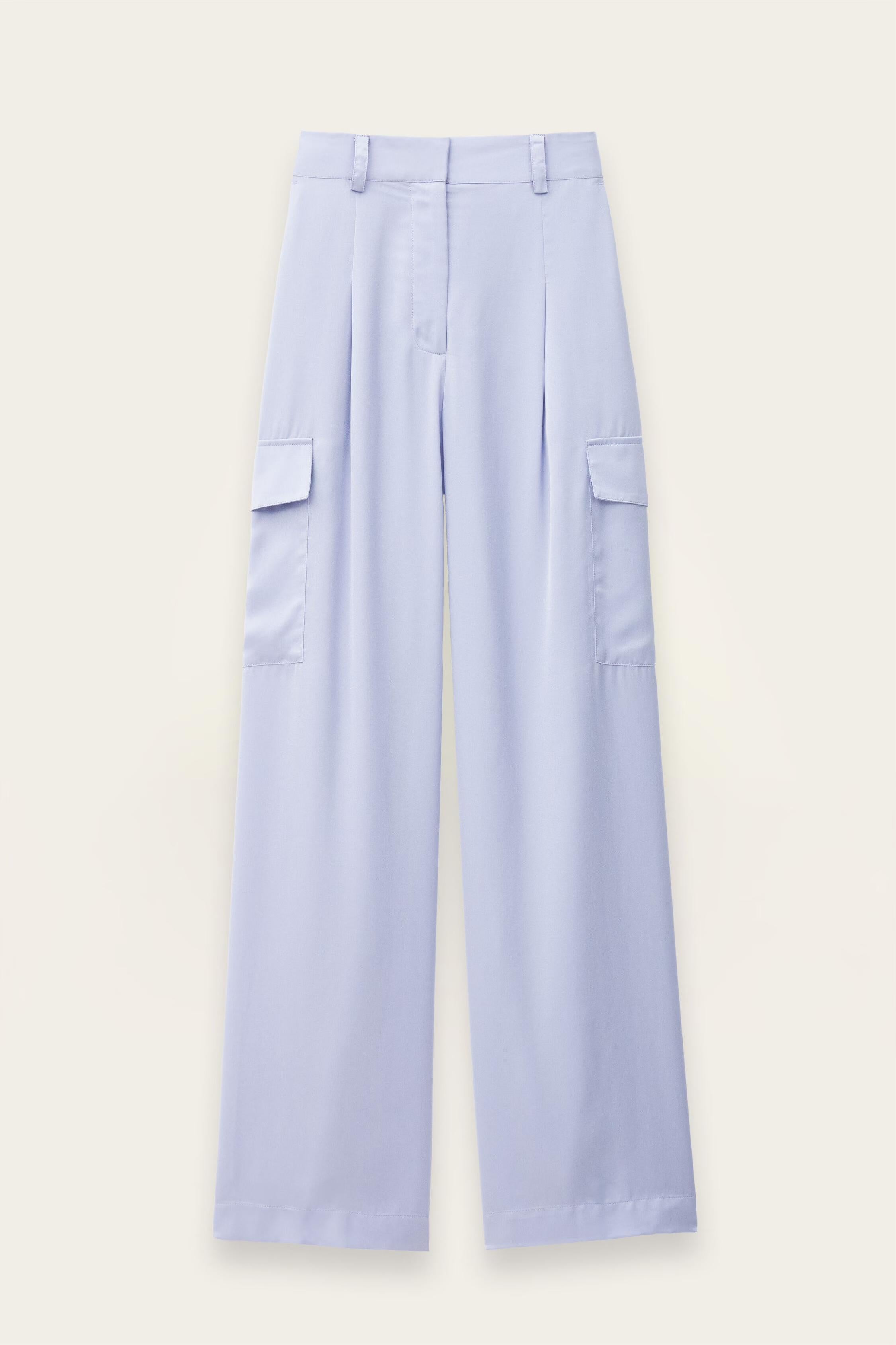 Wide-Leg Cargo Pants Cary Purple
