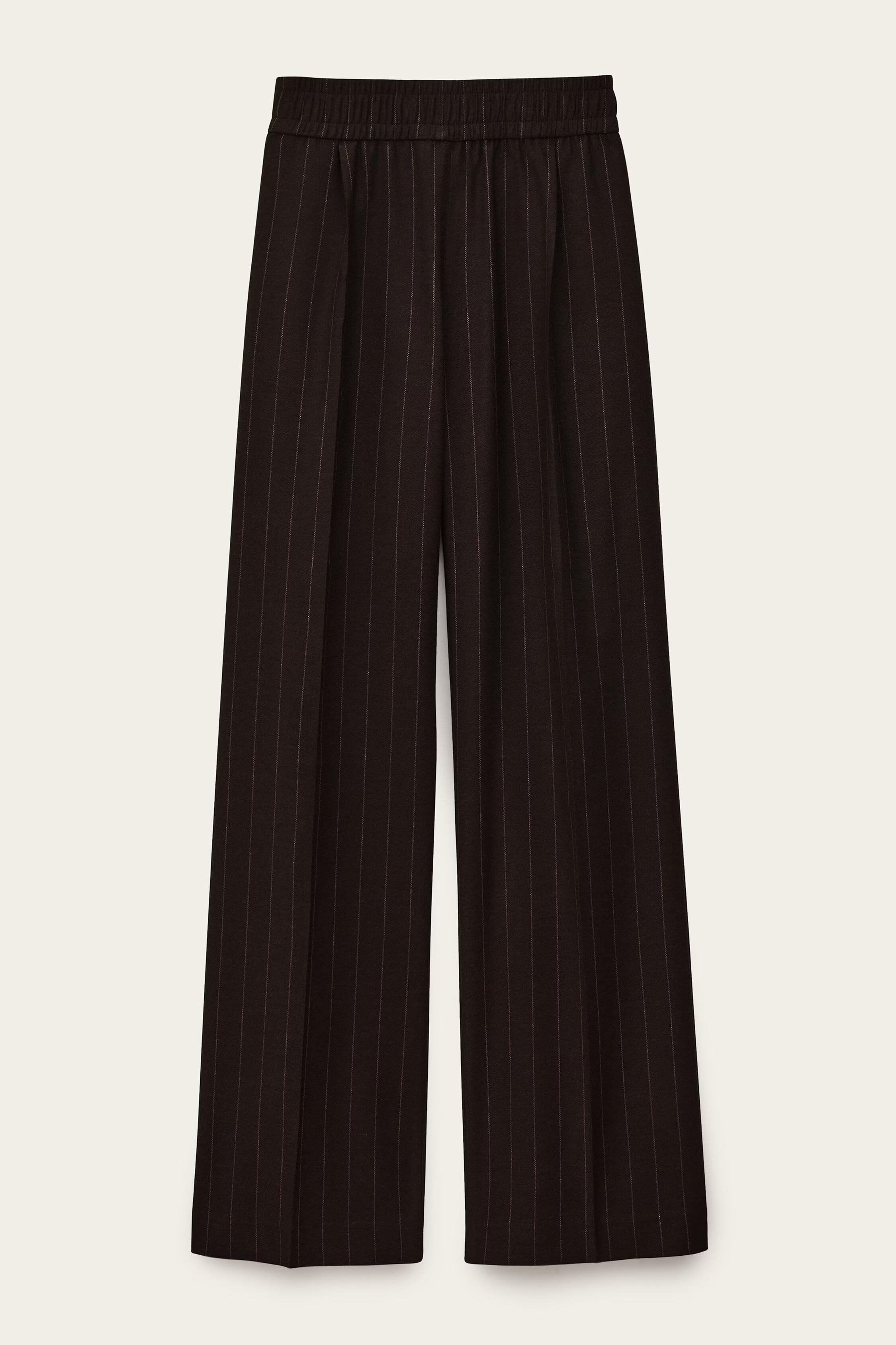 Elastic Waist Pants Handrew Brown