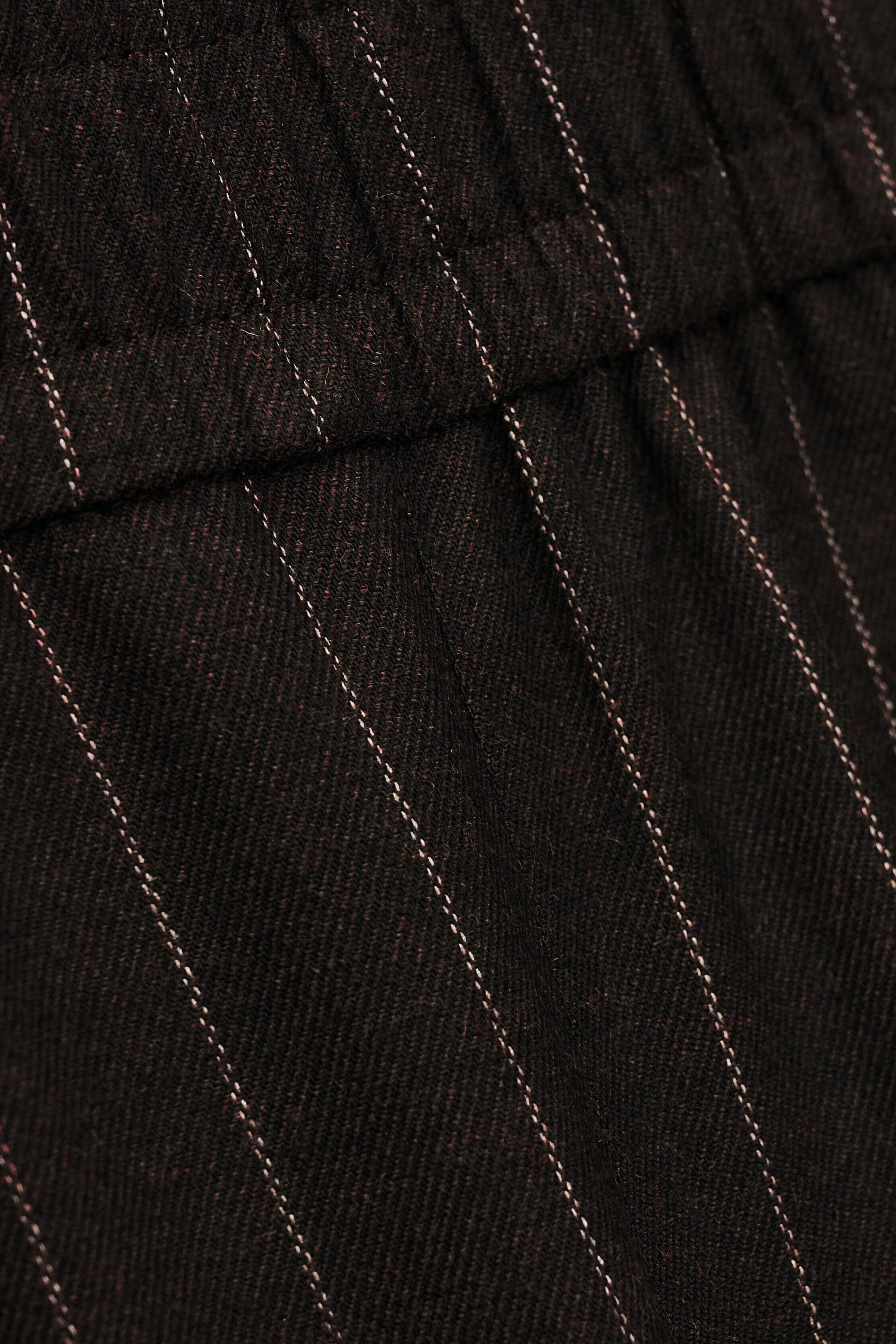 Elastic Waist Pants Handrew Brown