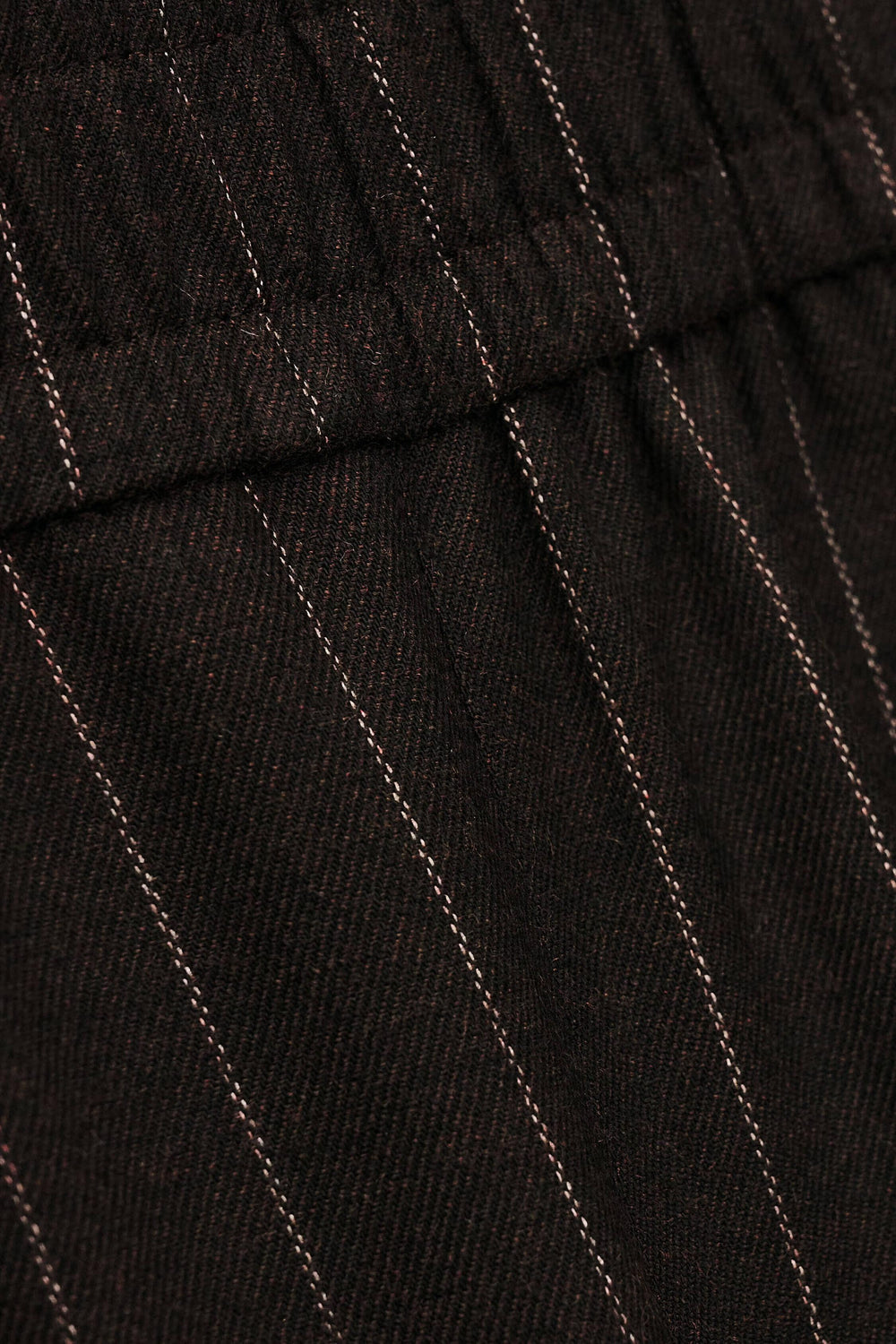 Elastic Waist Pants Handrew Brown