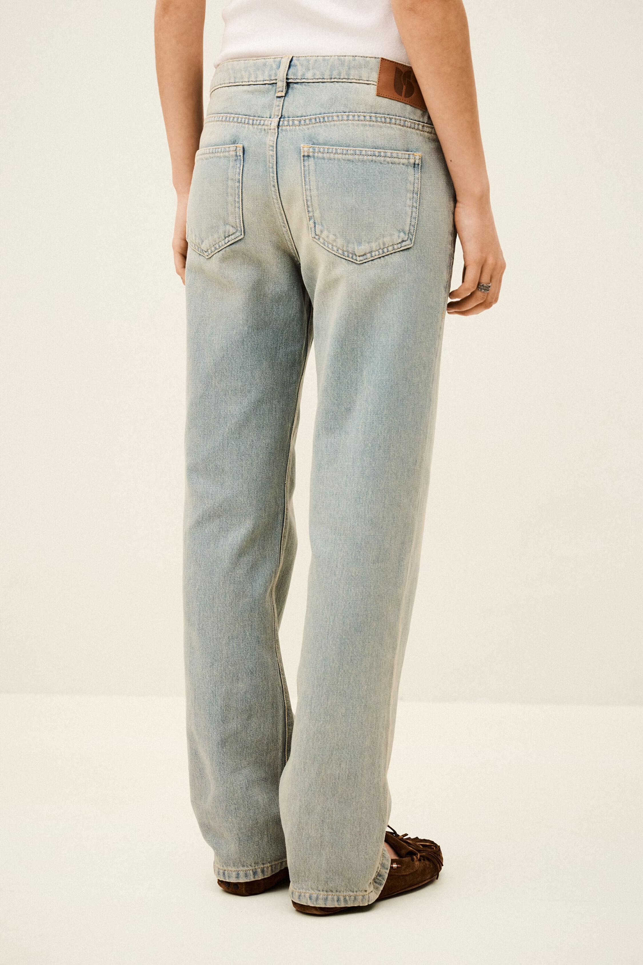 Straight-Fit Waisted Pants Cenos Blue