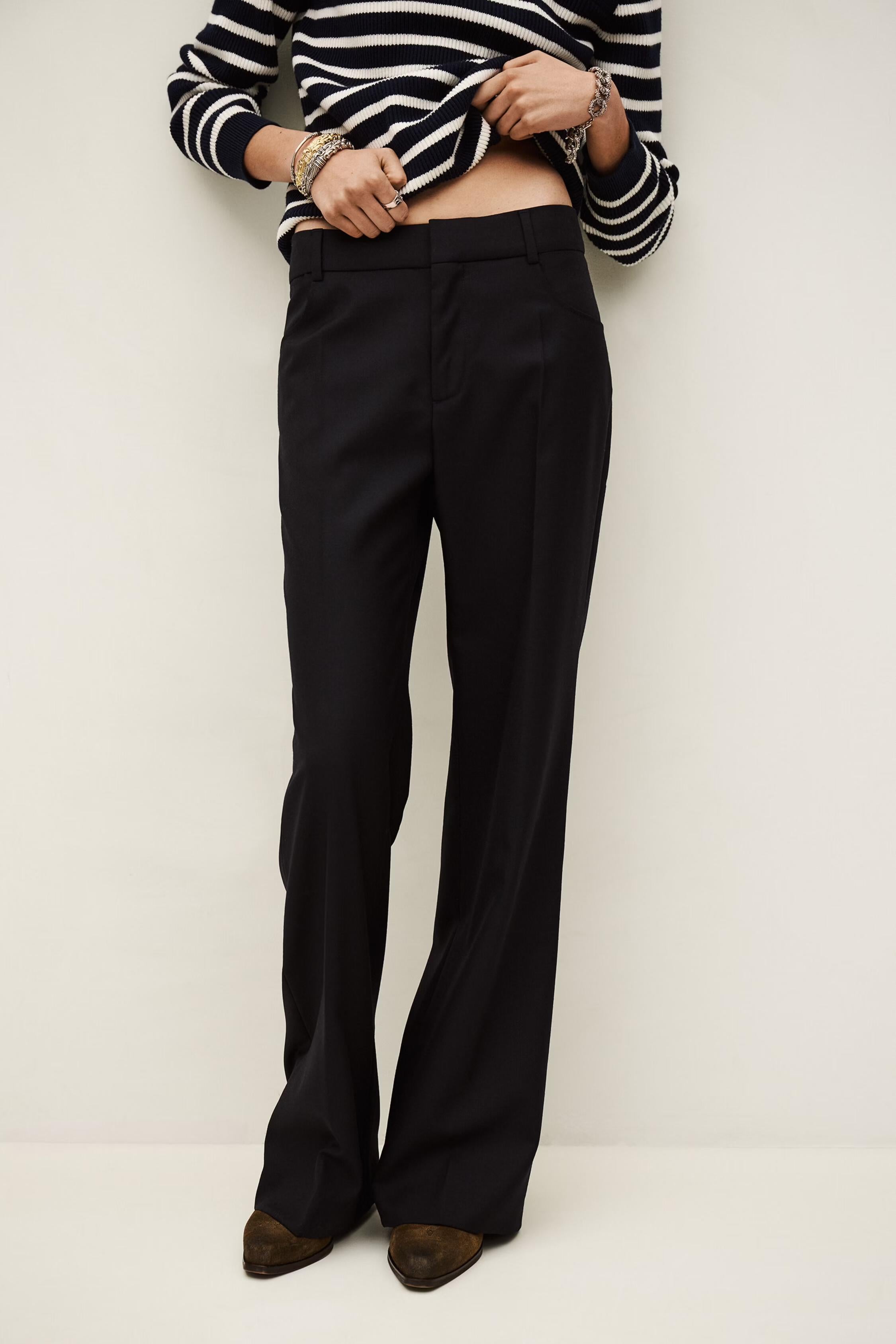 Bootcut Wool Pants Nives Blue