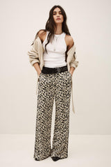 Loose-Fit Patterned Pants Plyde Off-White