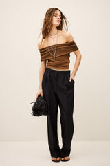 Wide-Leg Wool Pants Nani Blue