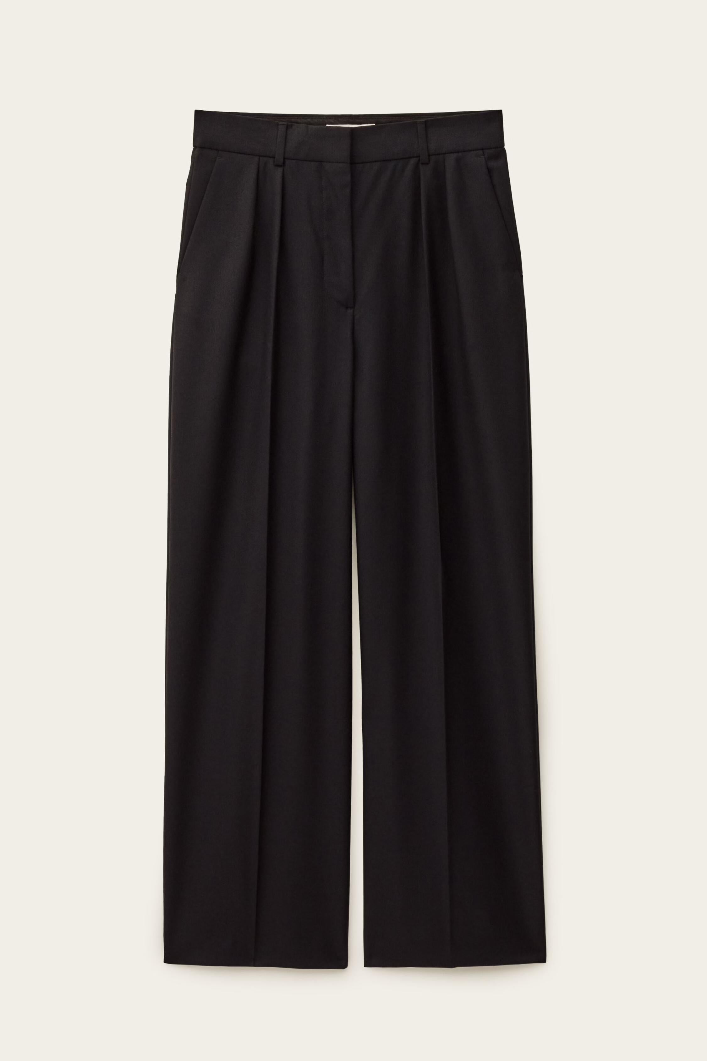 Wide-Leg Wool Pants Nani Blue