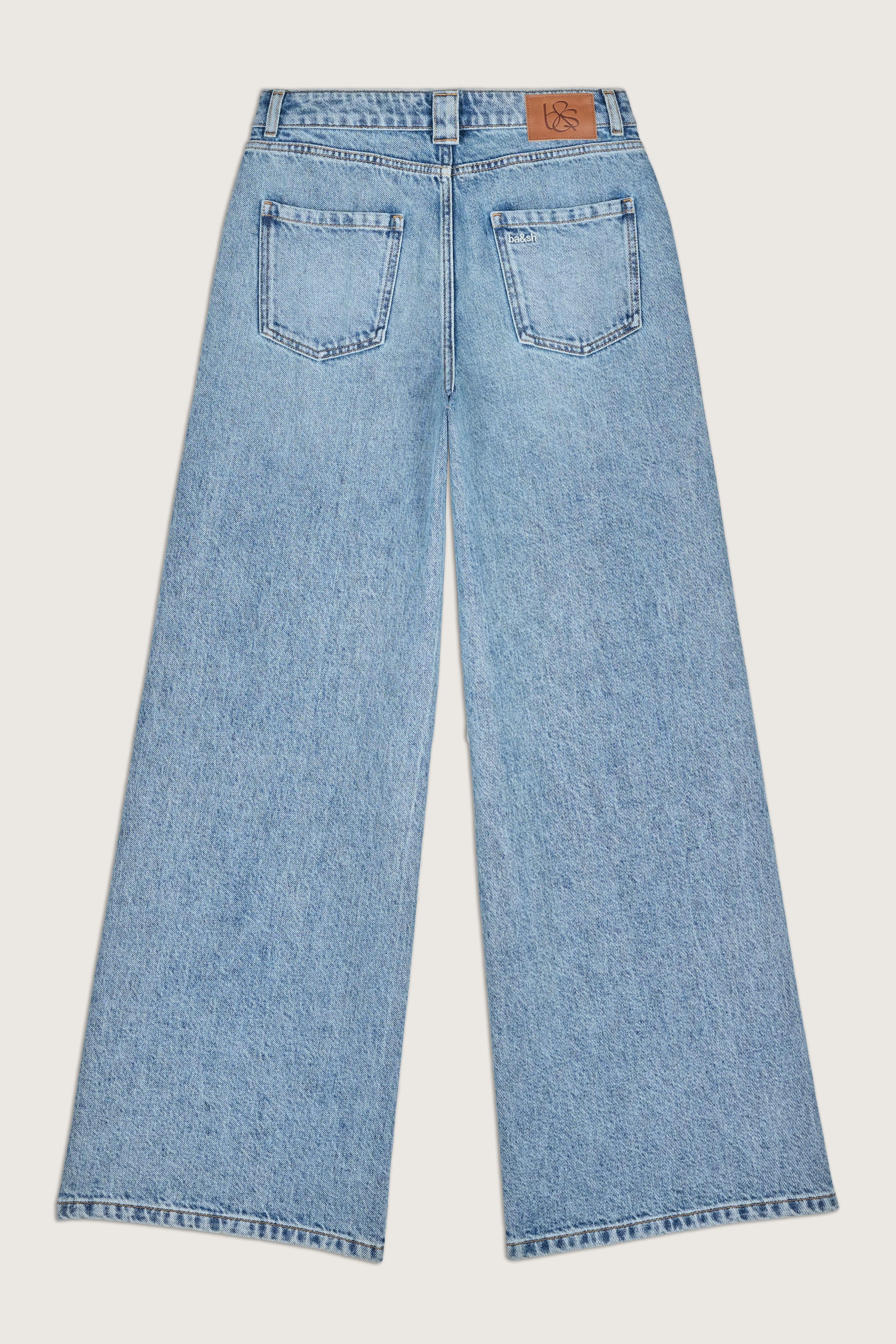 Wide-Leg Blue Jeans Mellou Blue