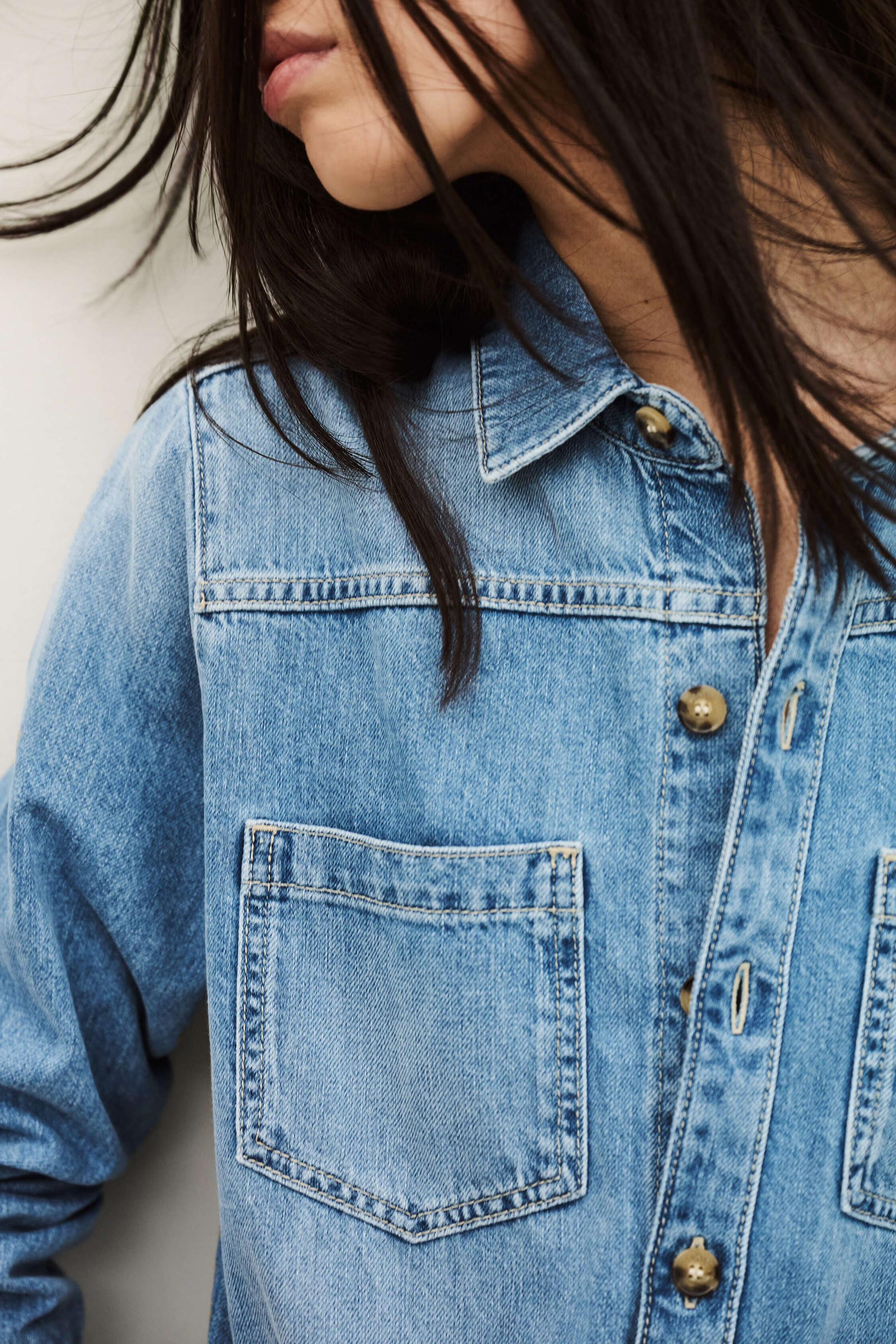Denim Cargo Jumpsuit Myrella Blue