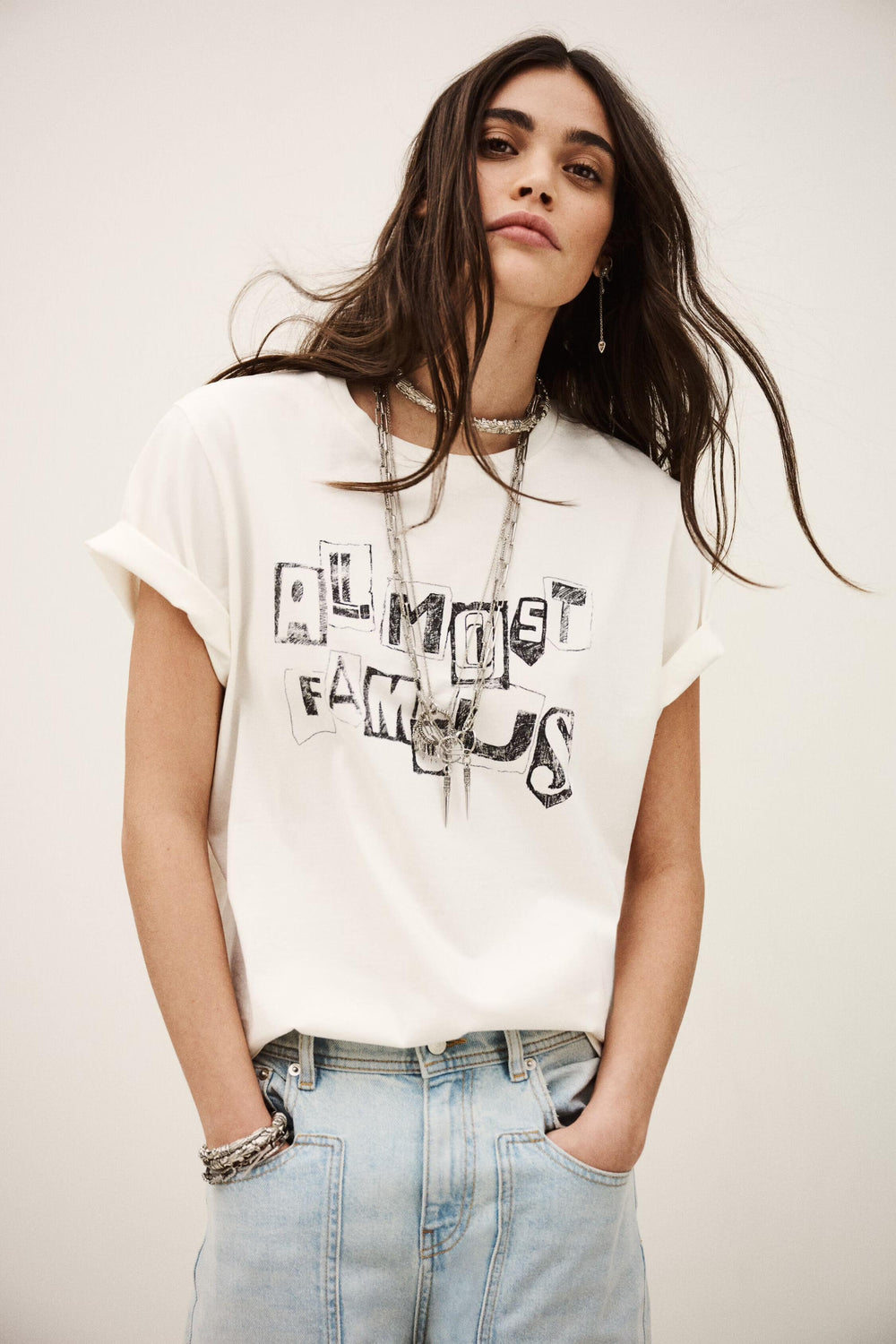 Round-Neck T-Shirt Ralfa Off-White