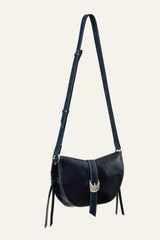 Leather Saddle Bag Youyou Blue