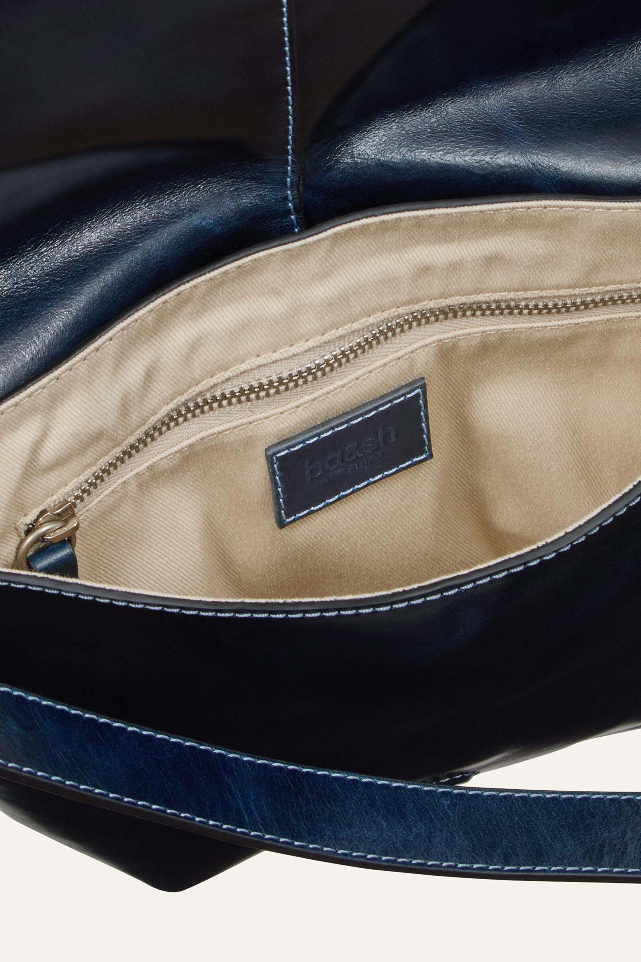 Leather Saddle Bag Youyou Blue
