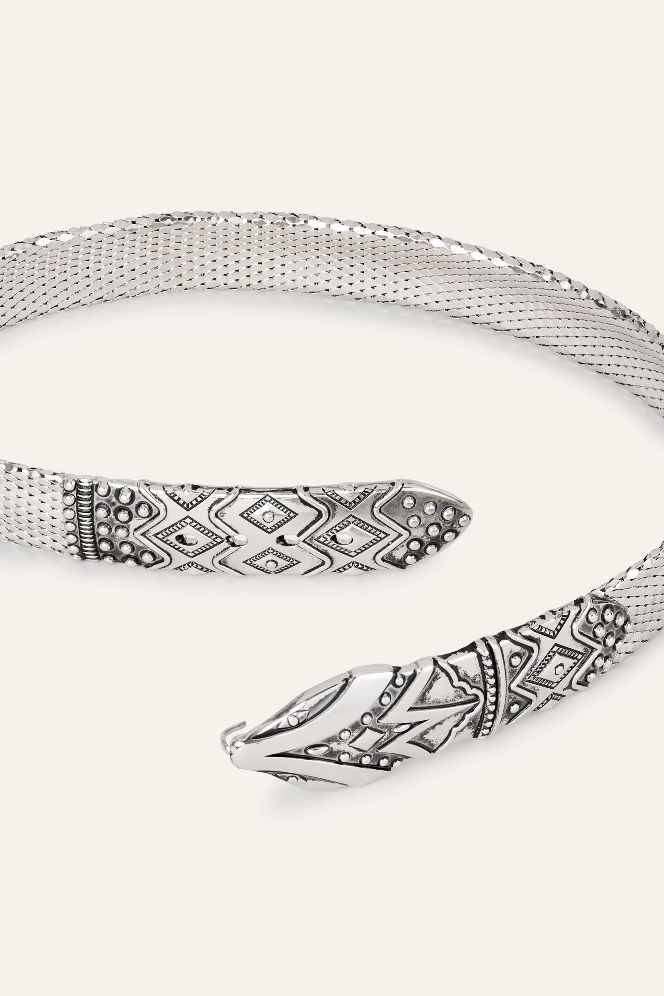 Metal Belt Baon Gray
