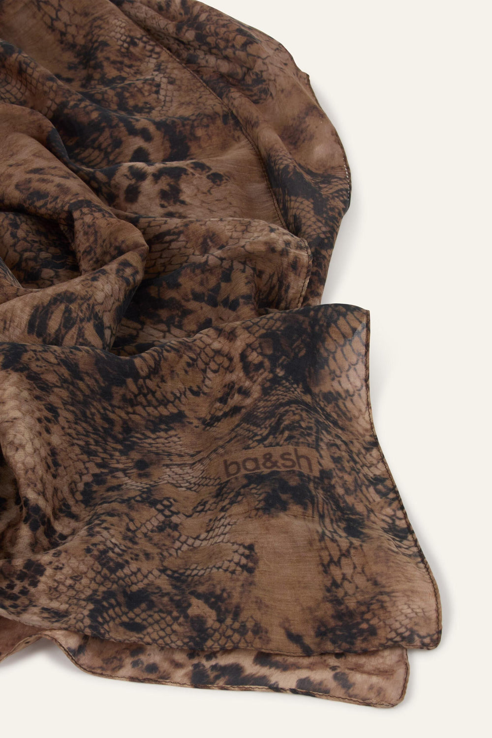 Animal Print Patterned Scarf Sara Green