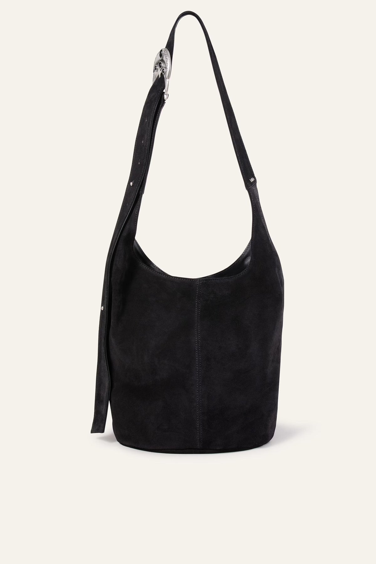 Leather Bucket Bag Youyou Black